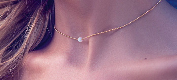 Satellite Beaded Chain Triple Layered Choker