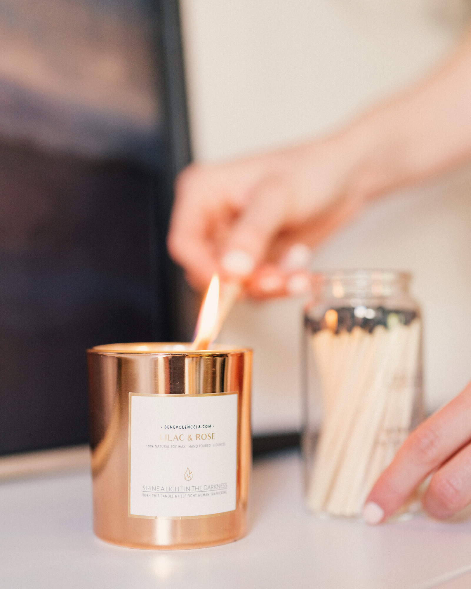 Safety Matches in Apothecary Jar