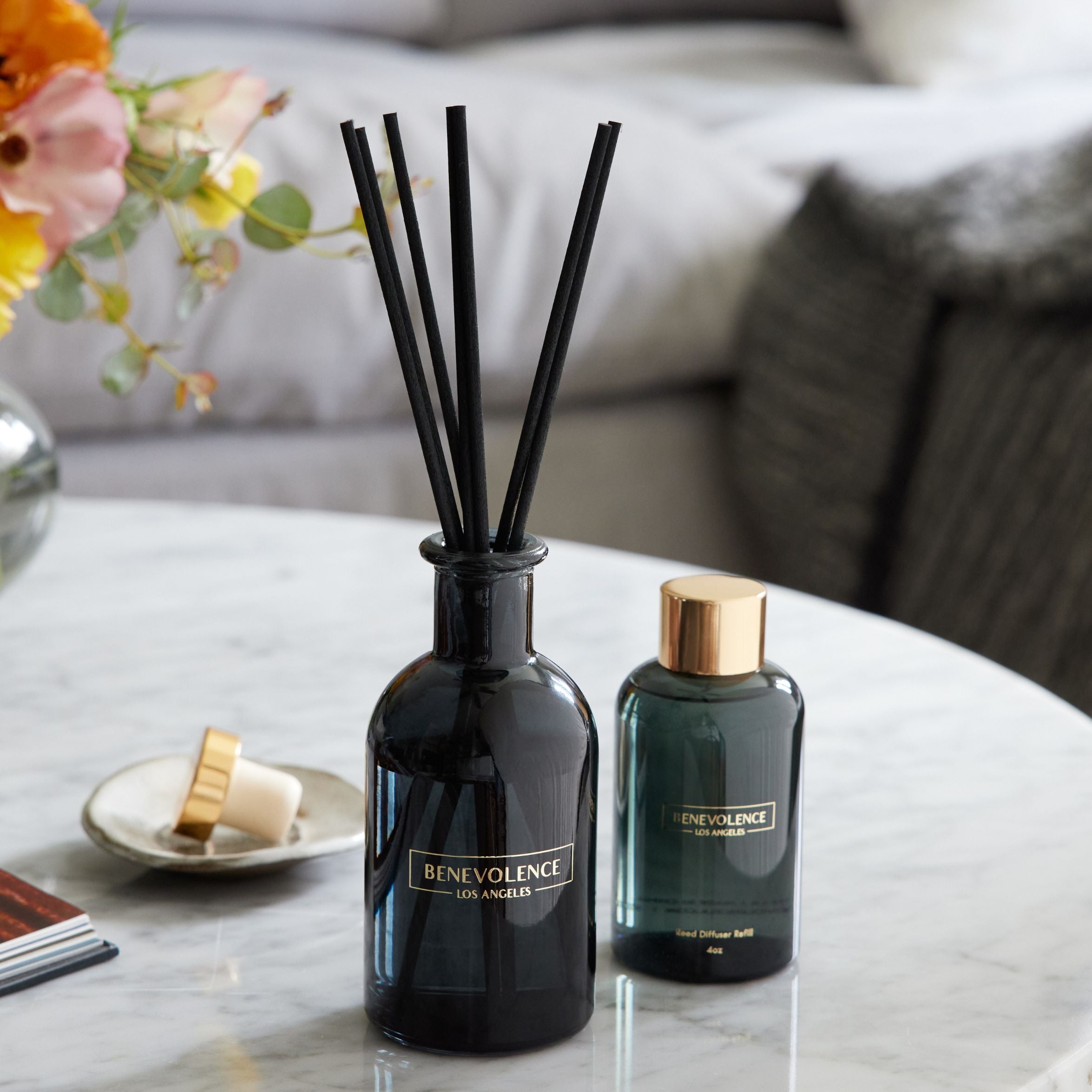 Lavender & Eucalyptus Black Reed Diffuser Refill