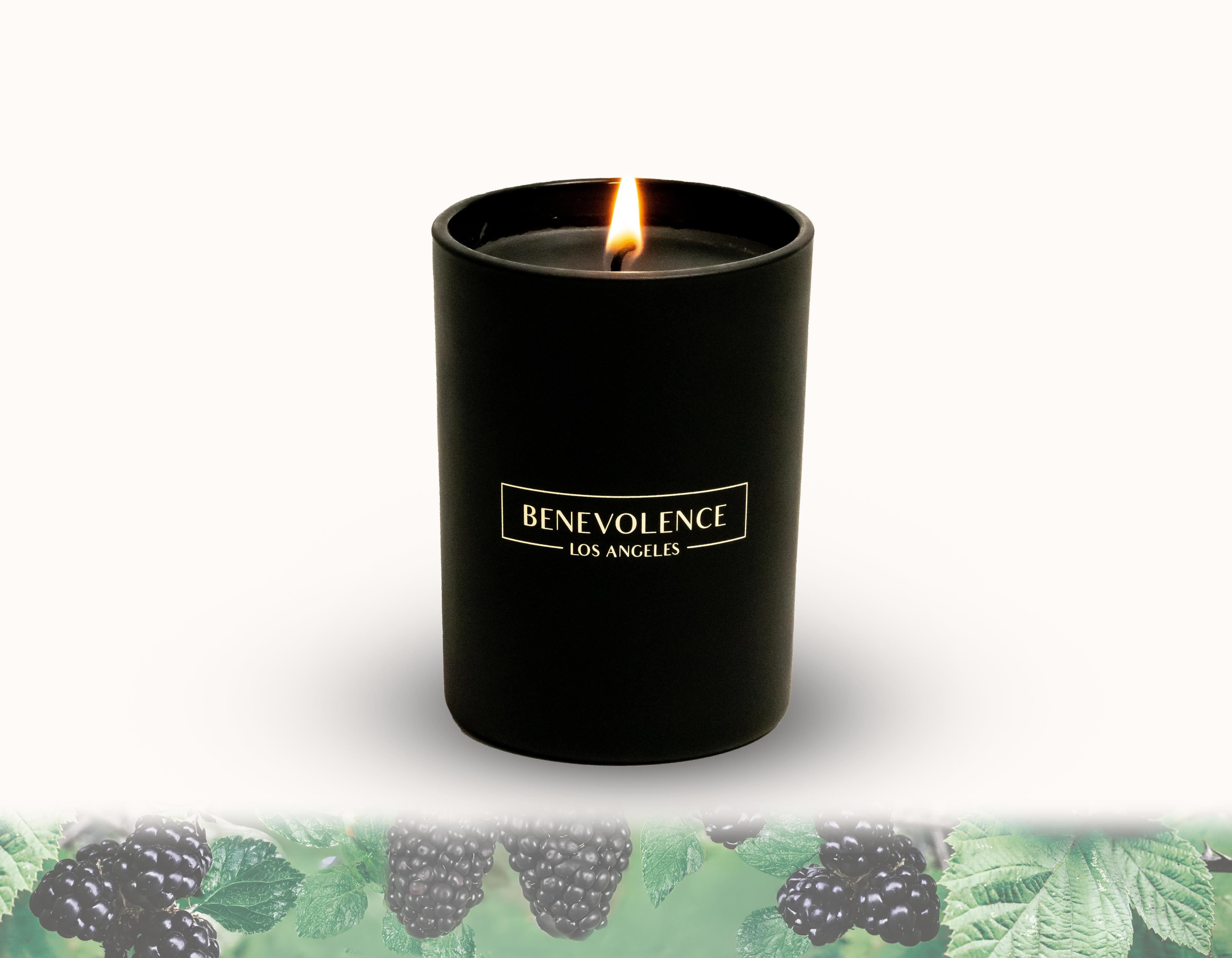 Mulberry Black Wax Core Candle