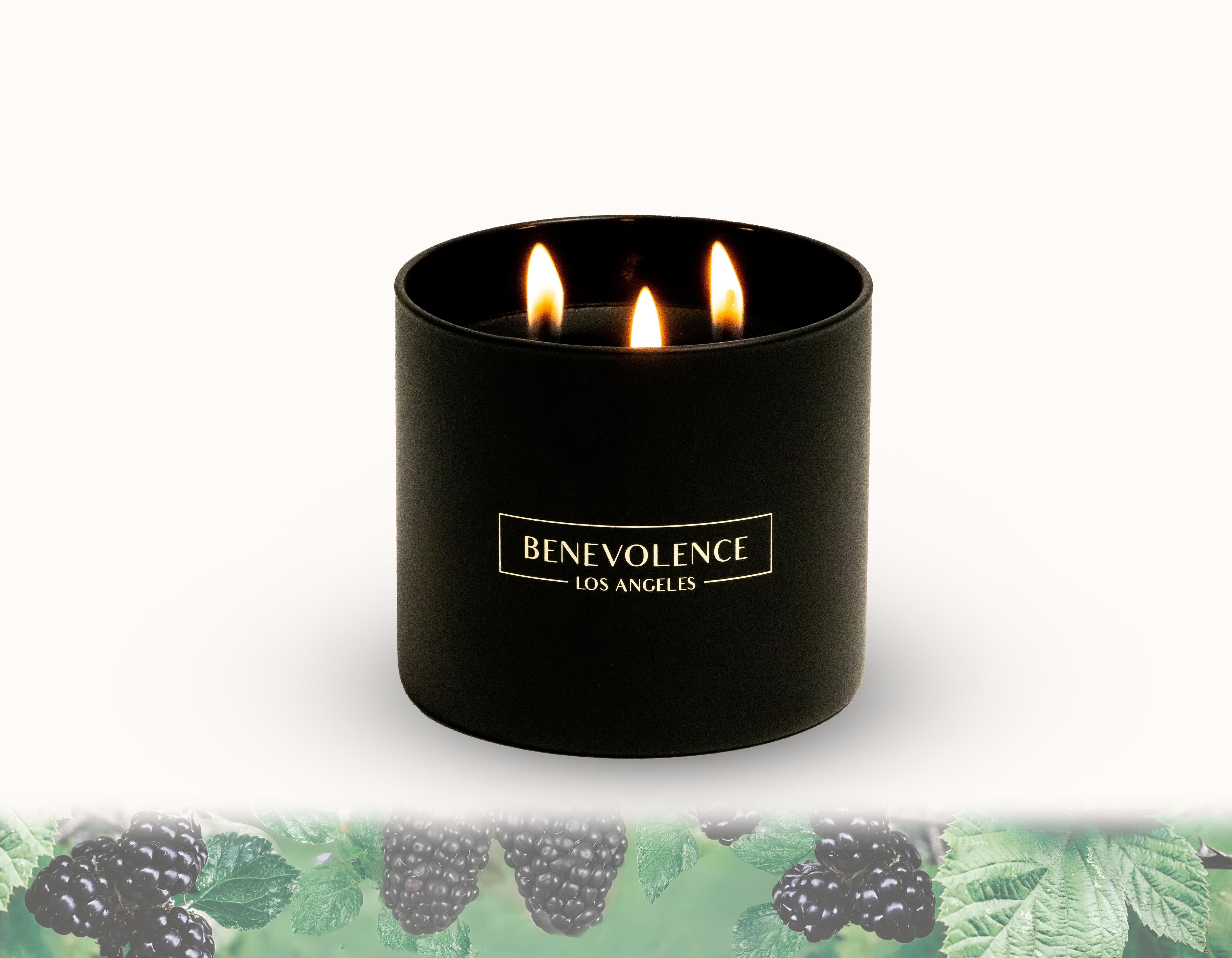 Mulberry Black Wax Core Candle