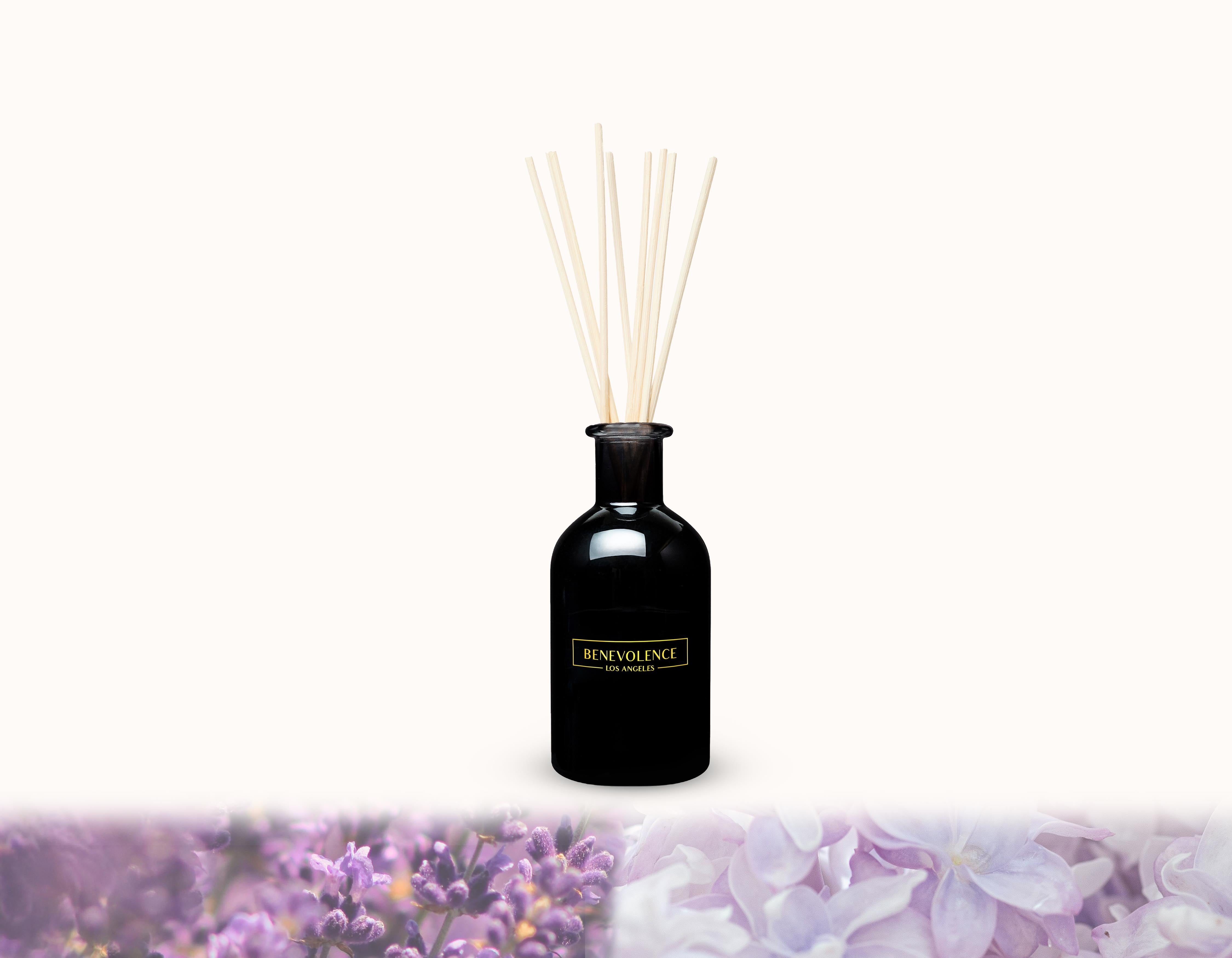 Lavender & Lilac Black Reed Diffuser Set