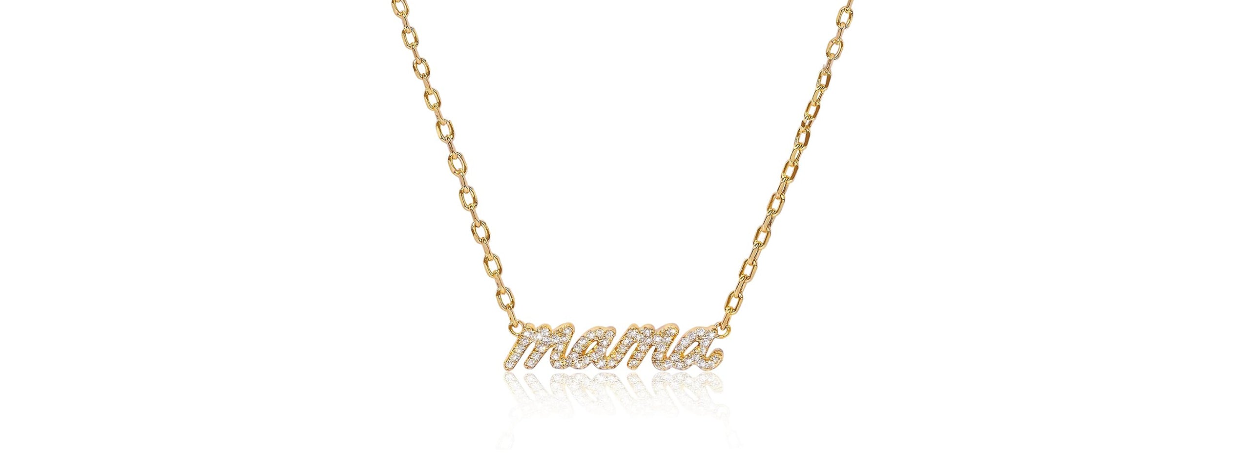 Mama Pavé Necklace