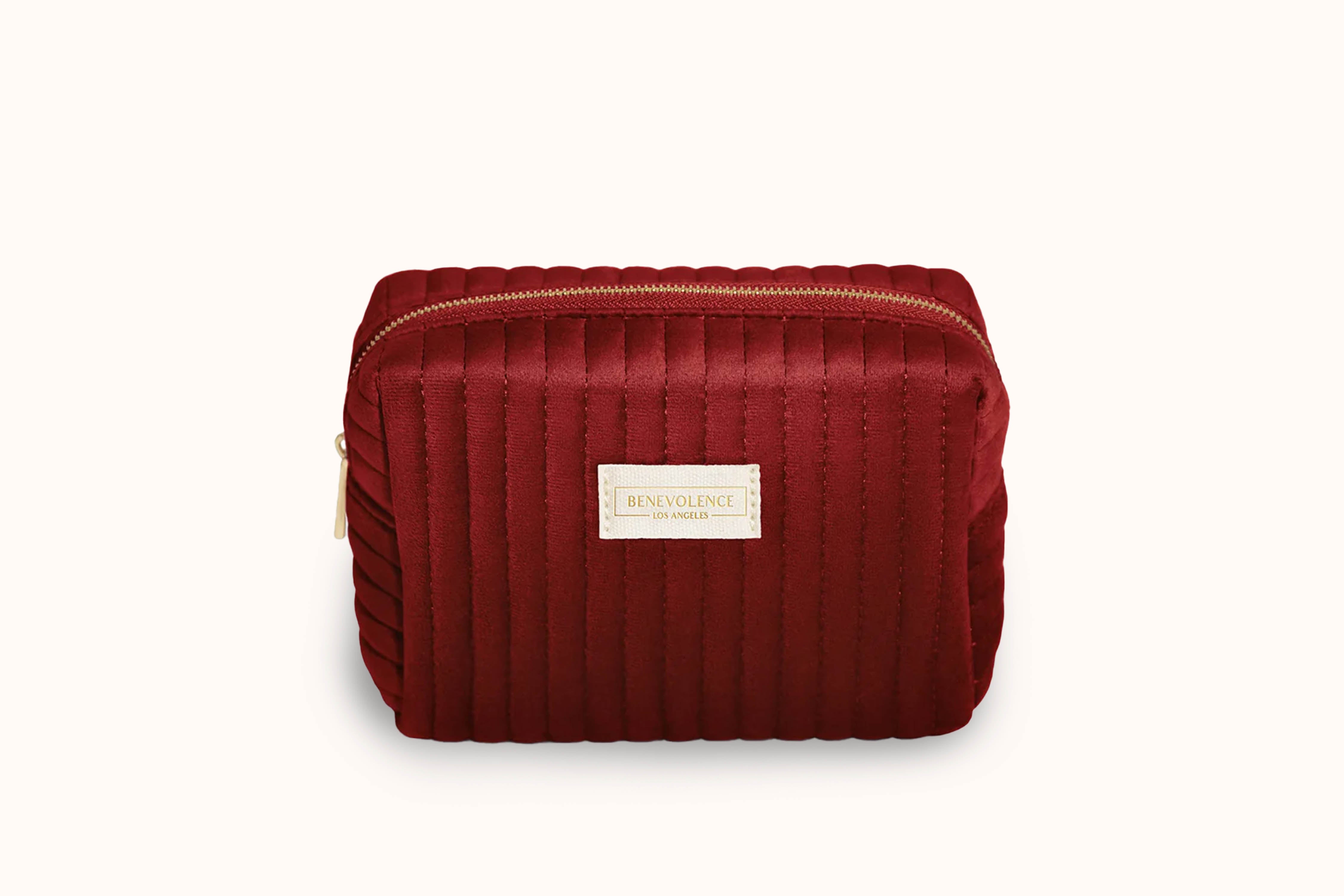 Small Velvet Toiletry Bag