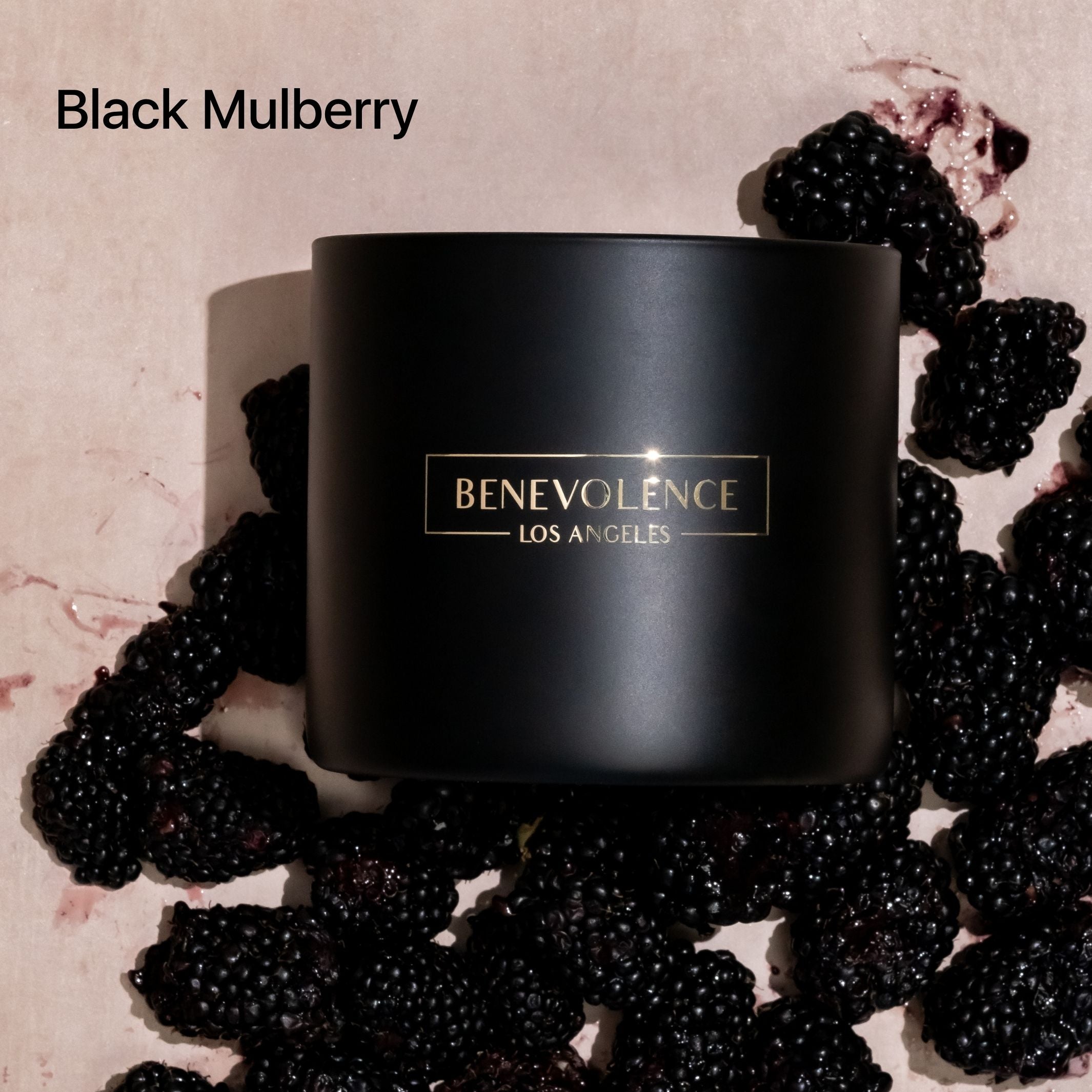 Image of Black Mulberry Black Wax Candle