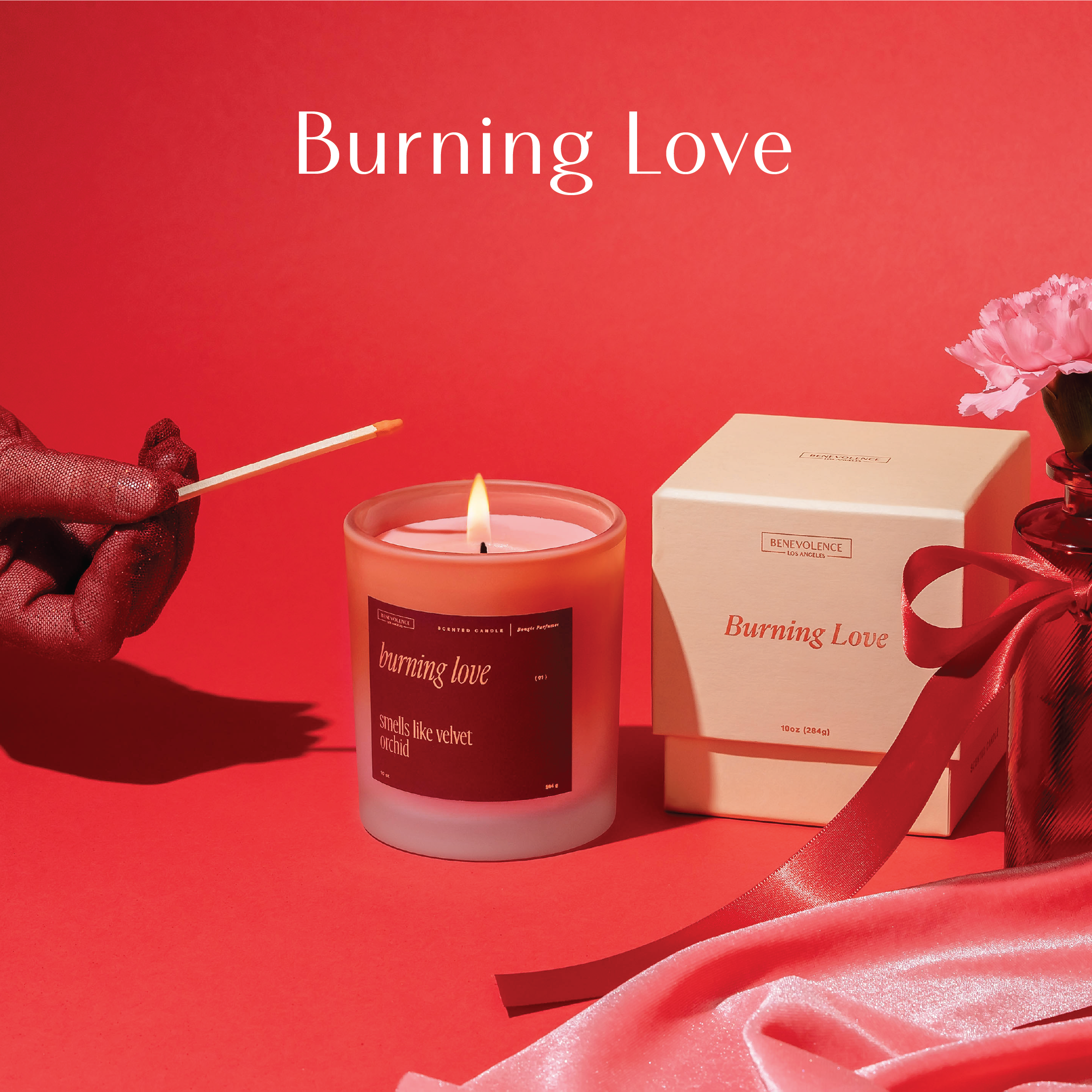 Burning Love Candle