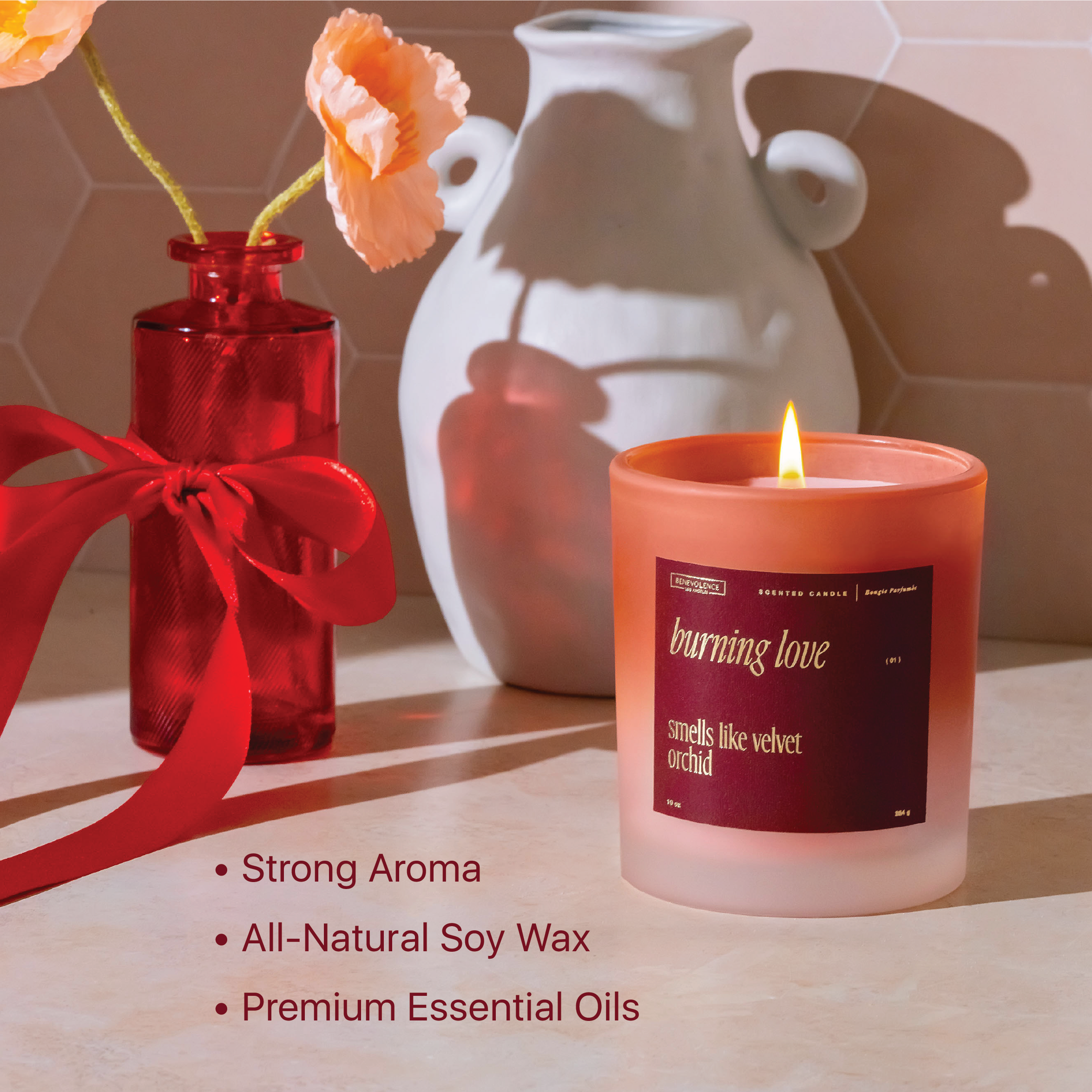 Burning Love Candle