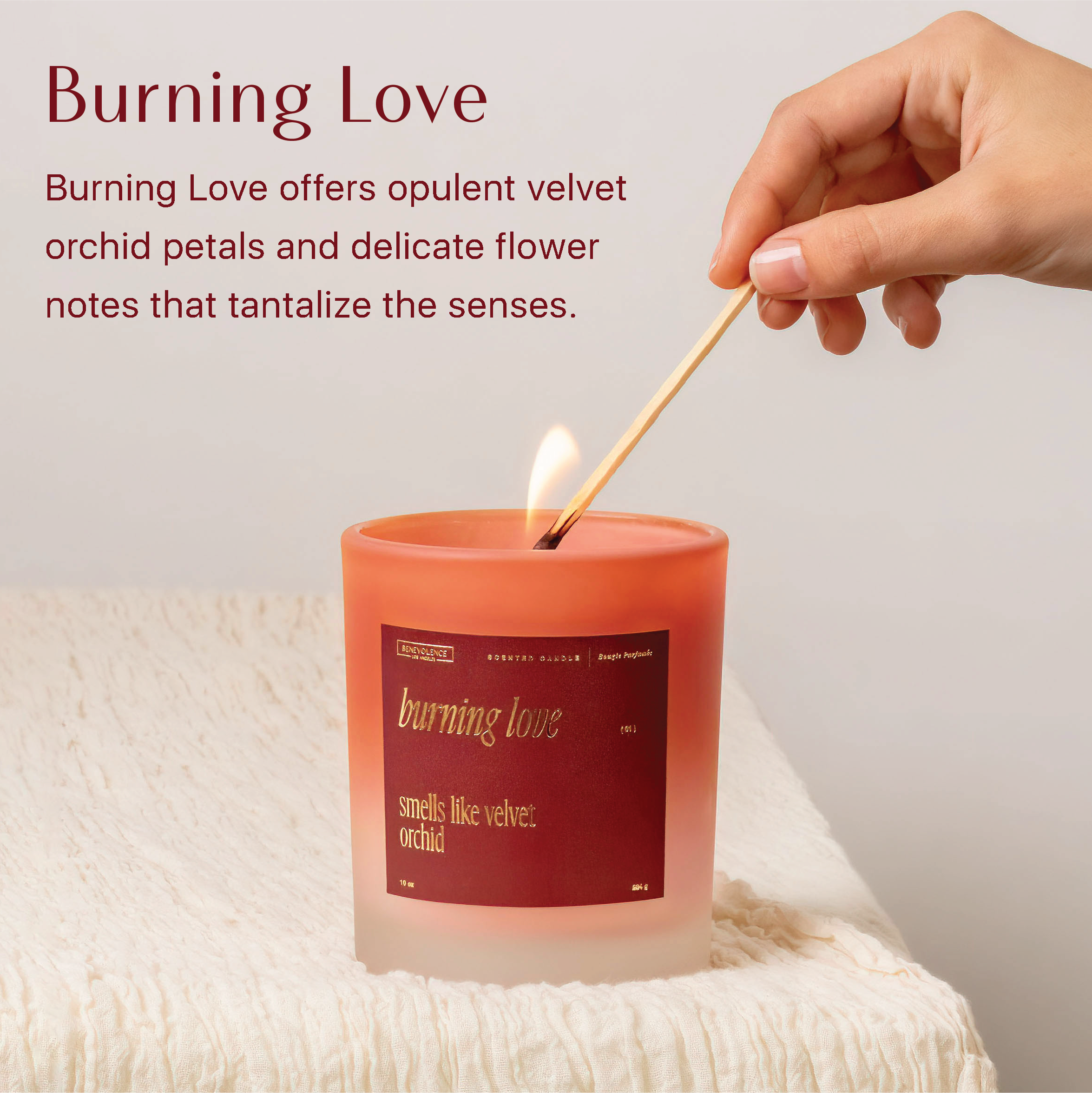 Burning Love Candle