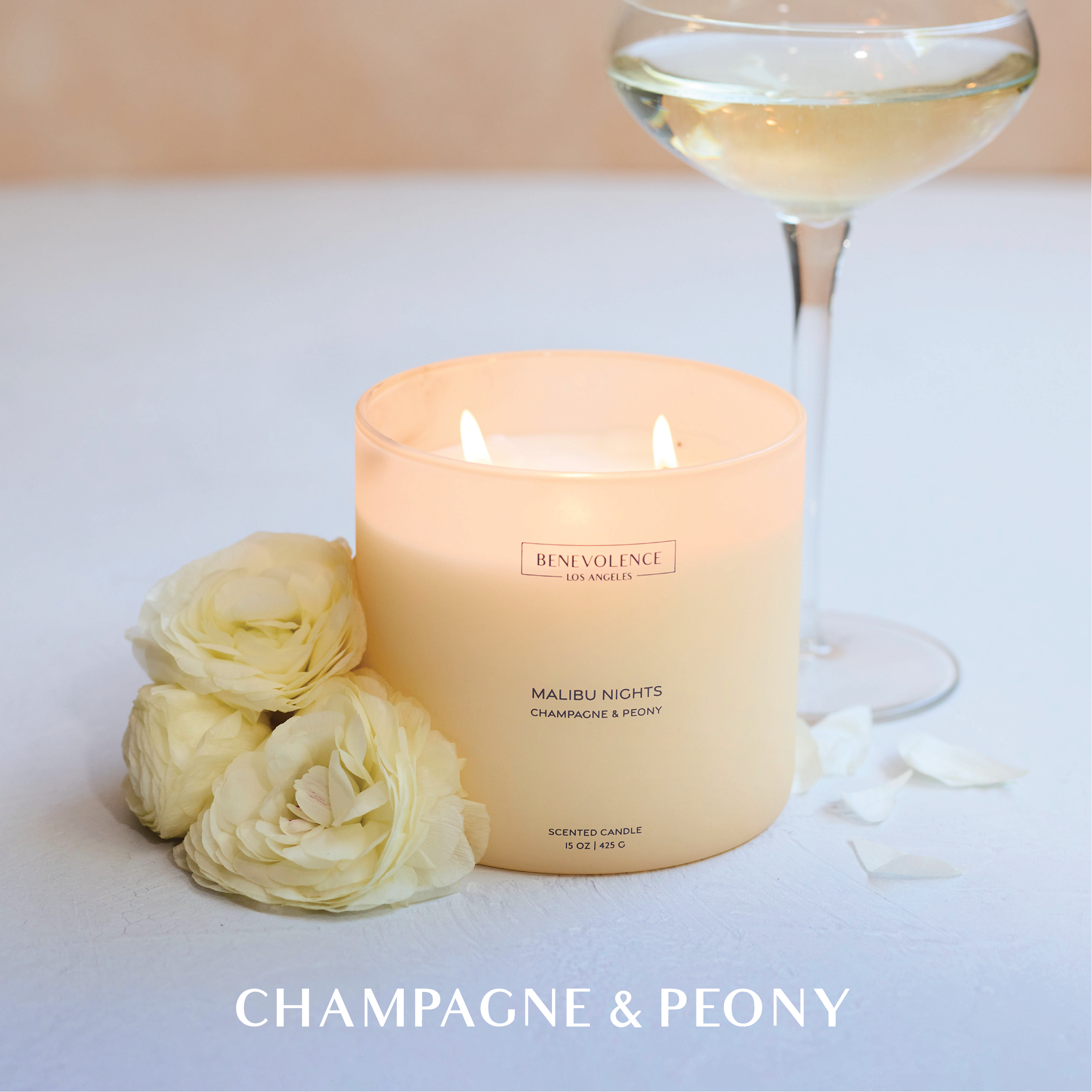 Image of Champagne & Peony Malibu Collections Candle