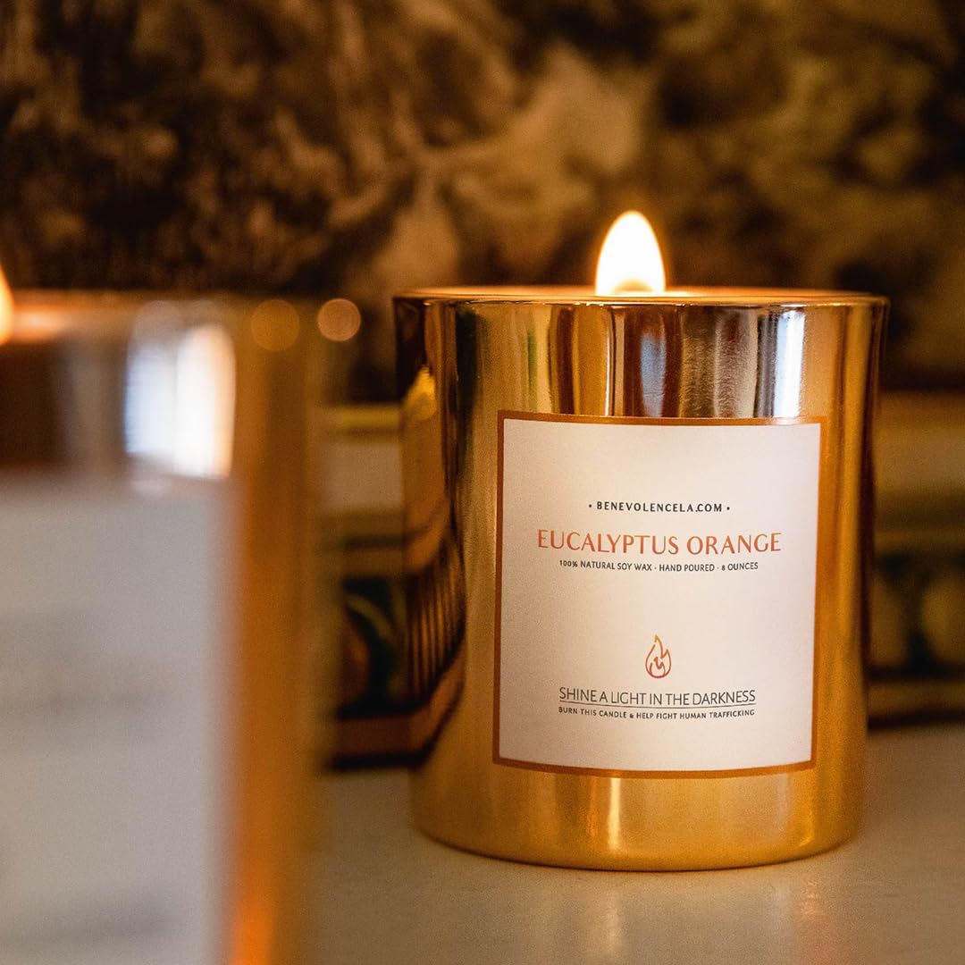 Image of Gold Eucalyptus Orange Lit