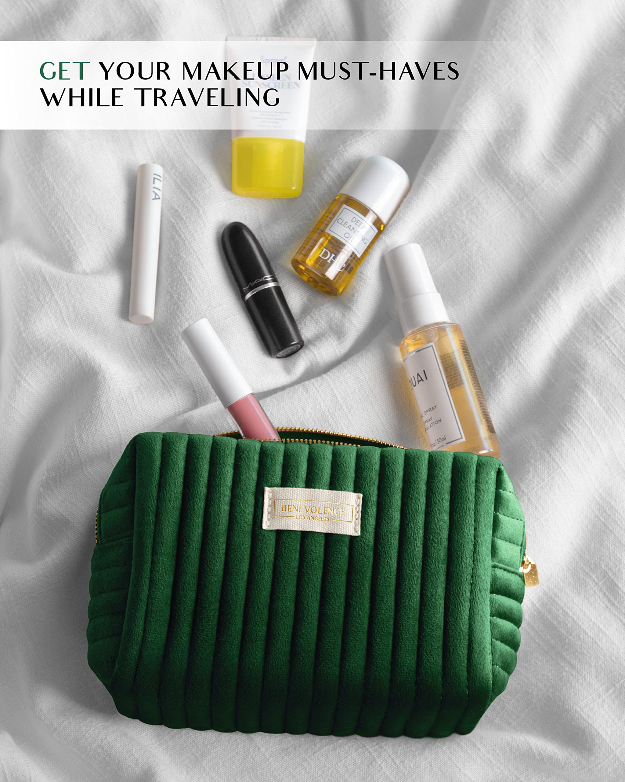 Small Velvet Toiletry Bag