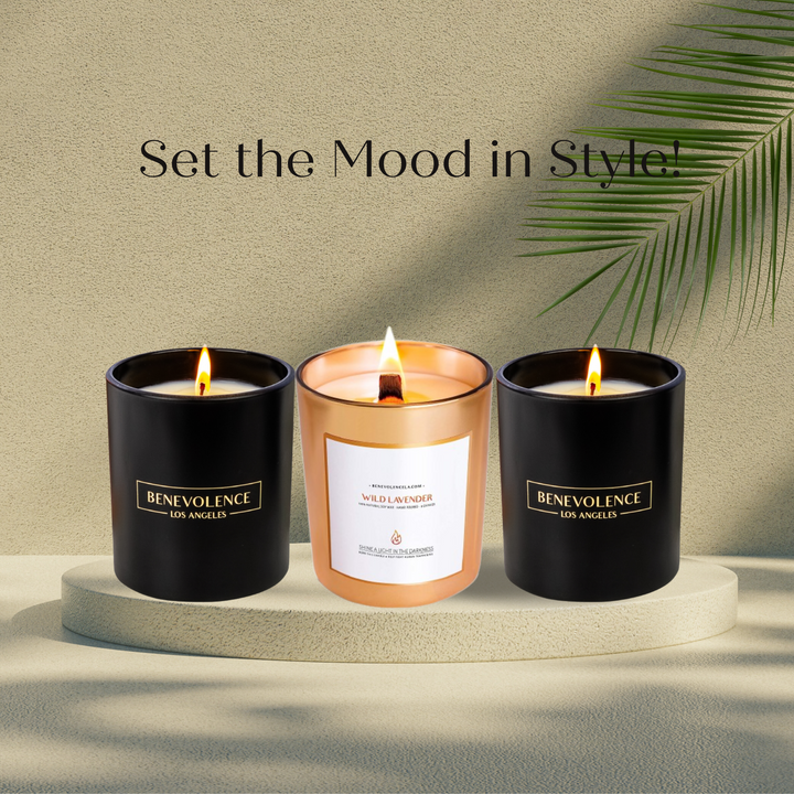 Scented Candle Trio - Set The Mood in Style | Set of 3 6oz Soy Candles