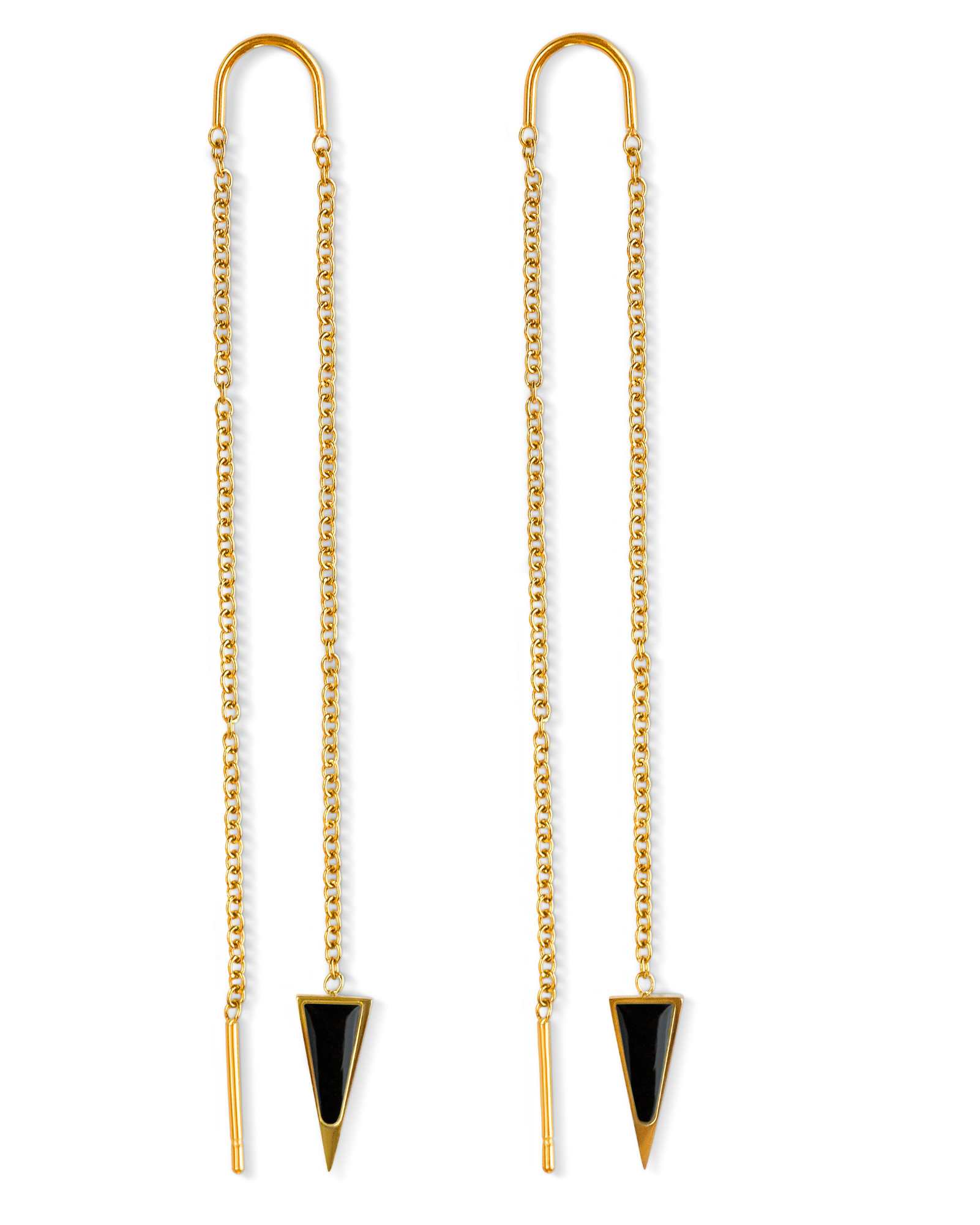 Triangle Threader Earrings