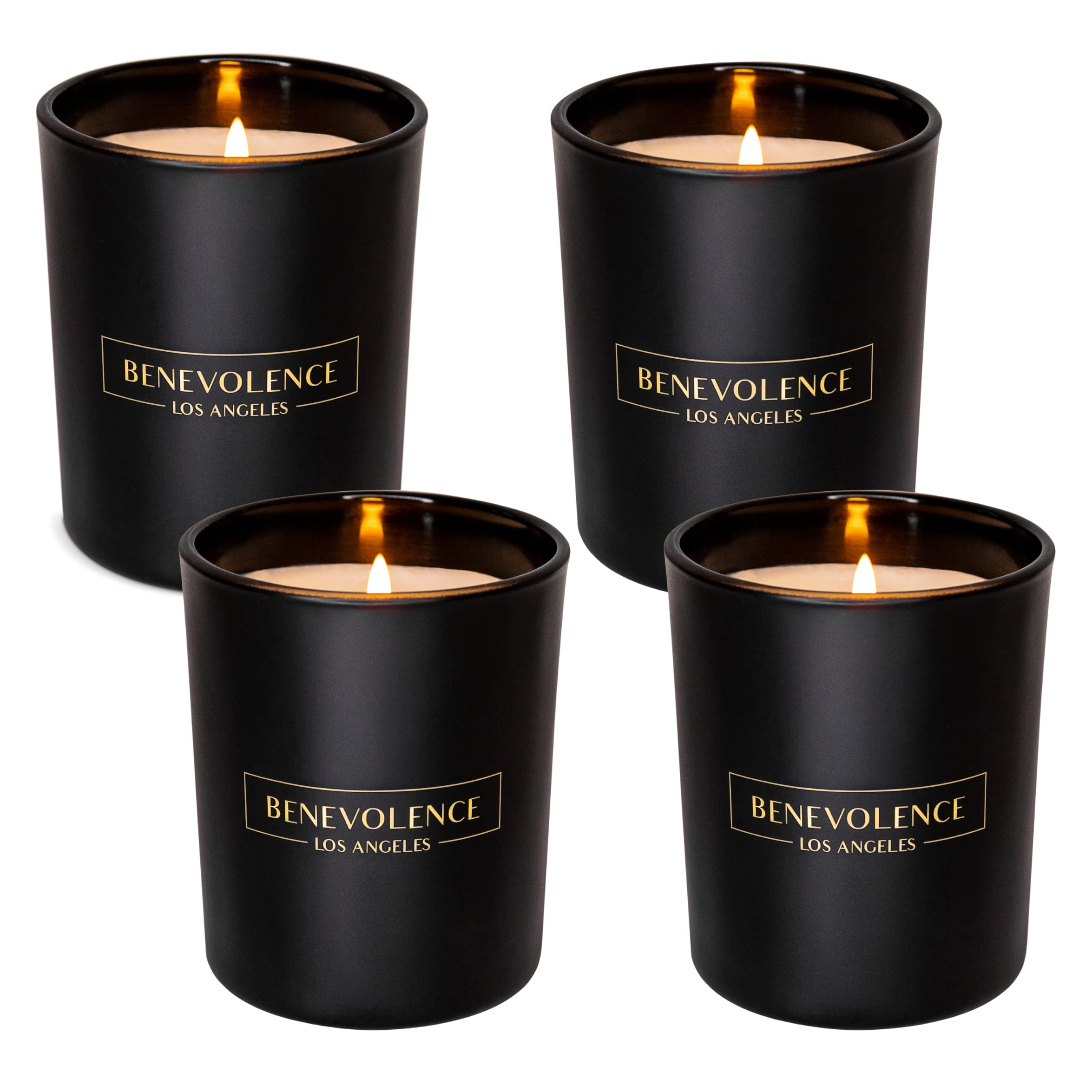 Holiday Gift Box - Bundle of 4 Premium Gold Scented Soy Candles –  Benevolence LA