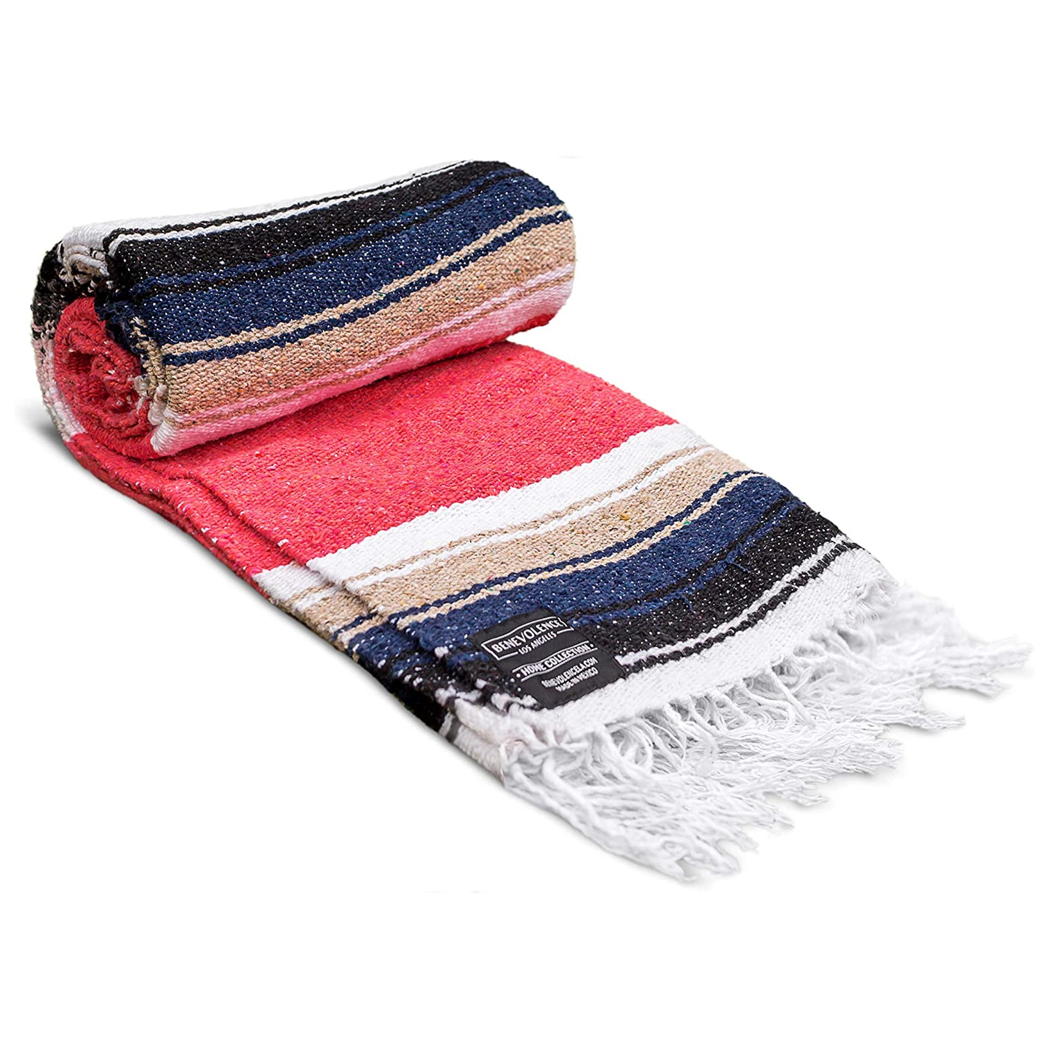 Coral Authentic Mexican Diamond Blanket