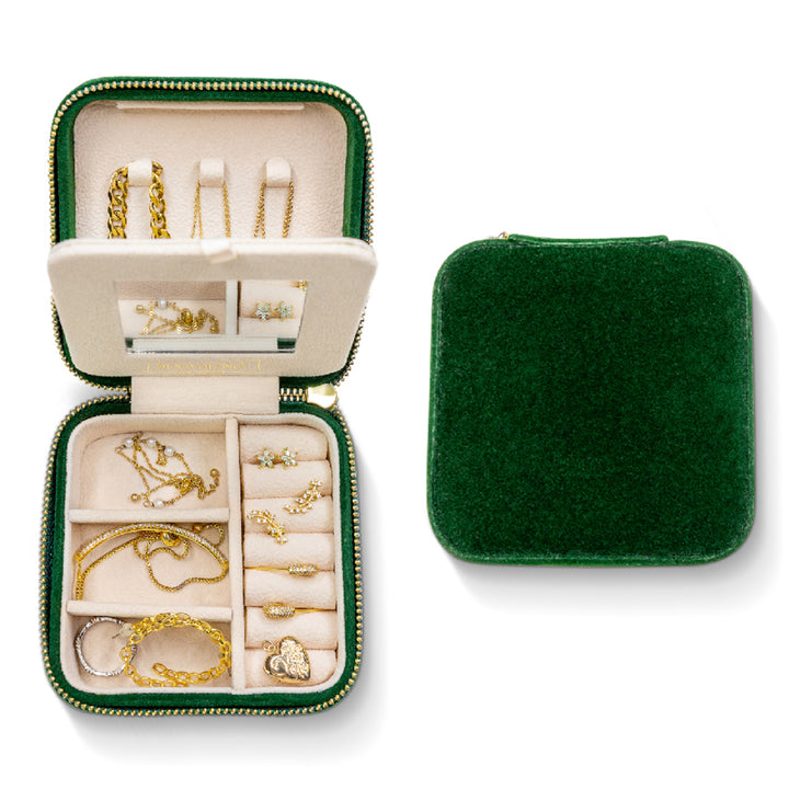 Plush Velvet Square Jewelry Box