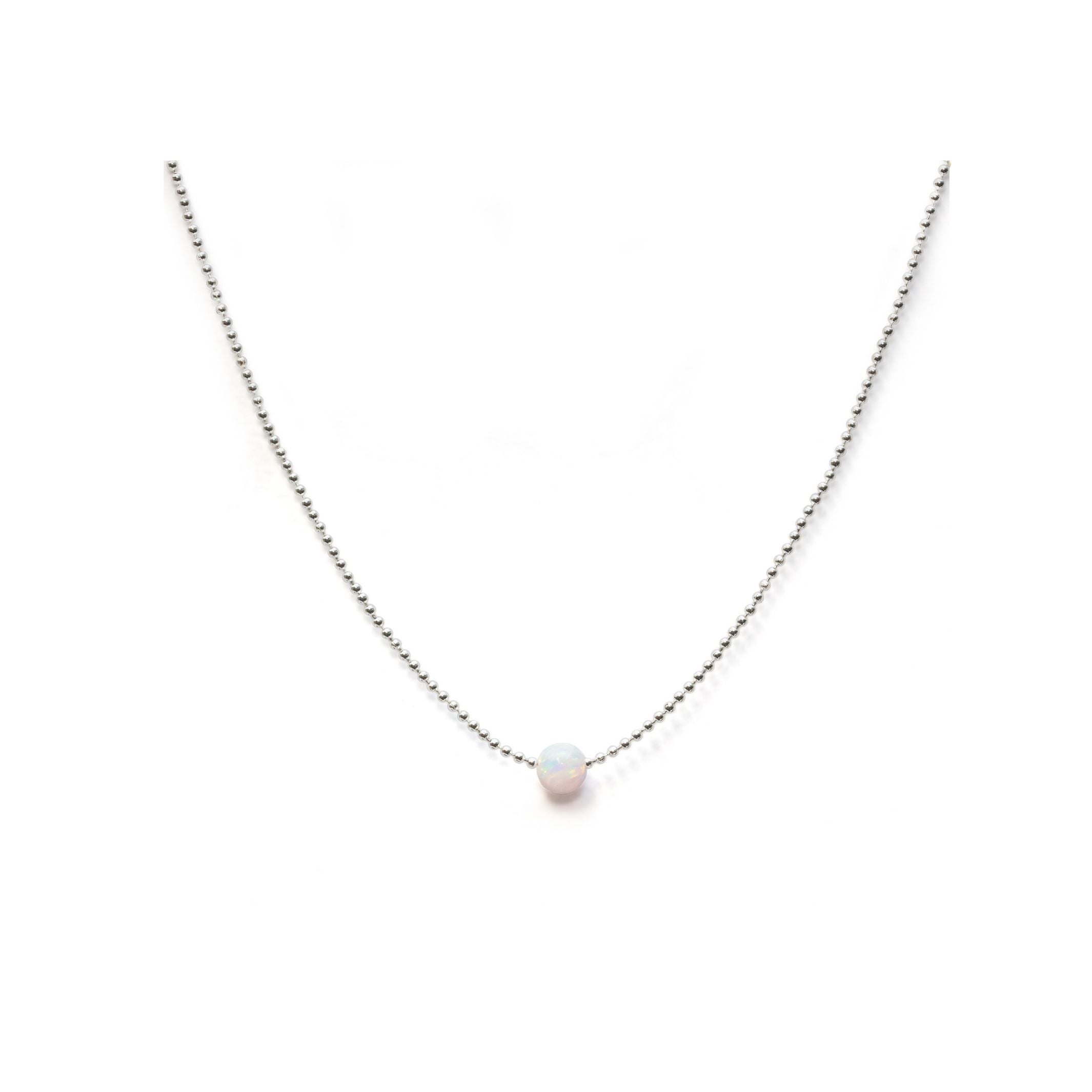 Opal Necklace Chain Choker