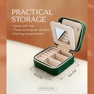 Plush Velvet Travel Jewelry Box