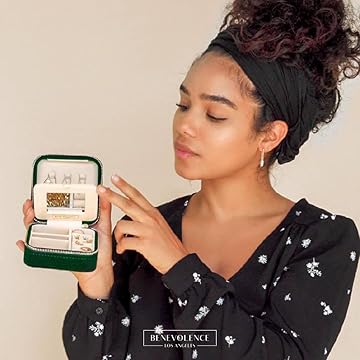Plush Velvet Travel Jewelry Box