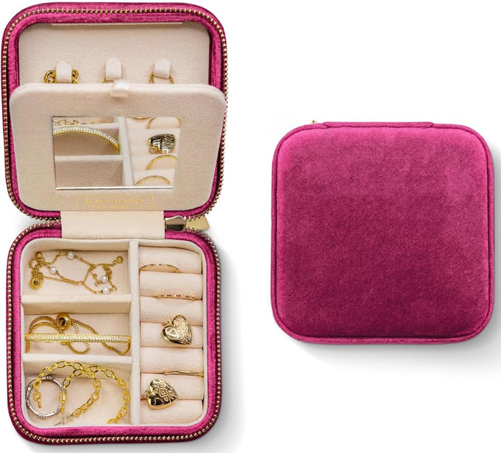 Plush Velvet Square Jewelry Box