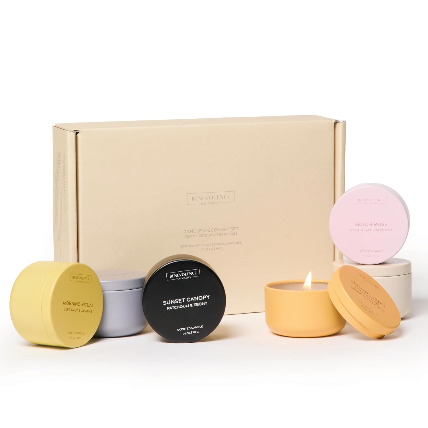 Sun-Kissed Metal Votive Candle Set