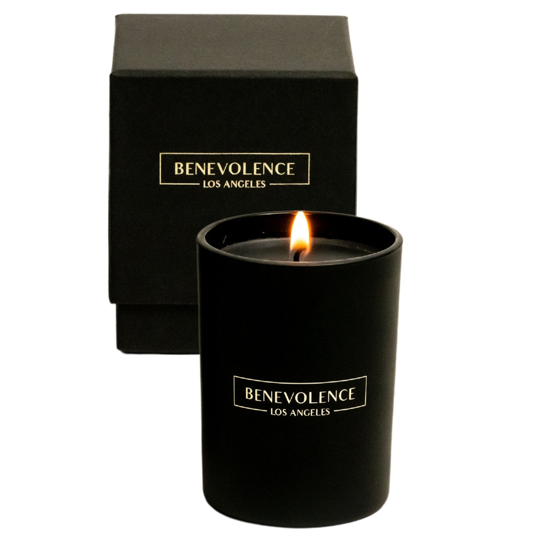 Black Wax Scented Candle