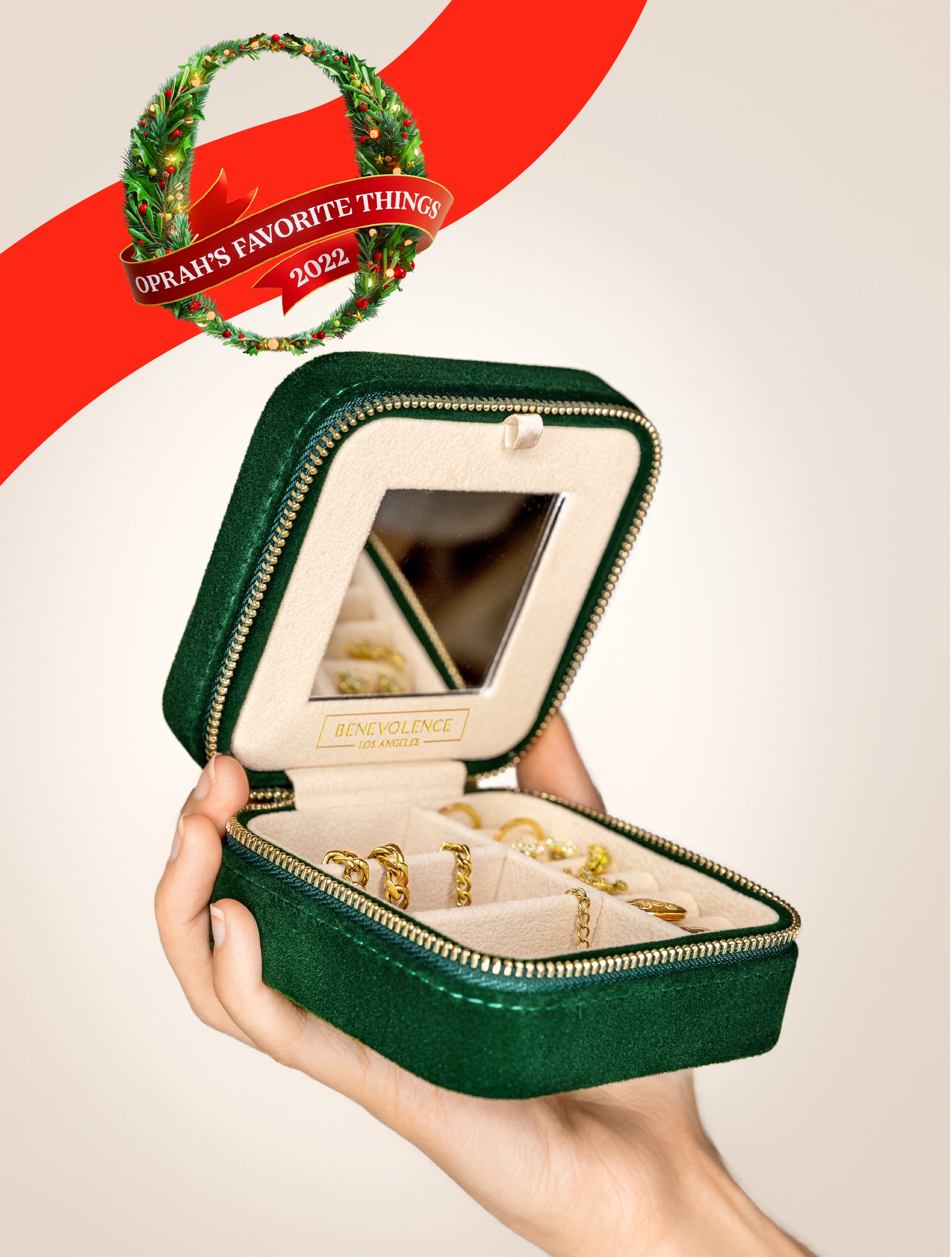 Plush Velvet Travel Jewelry Box