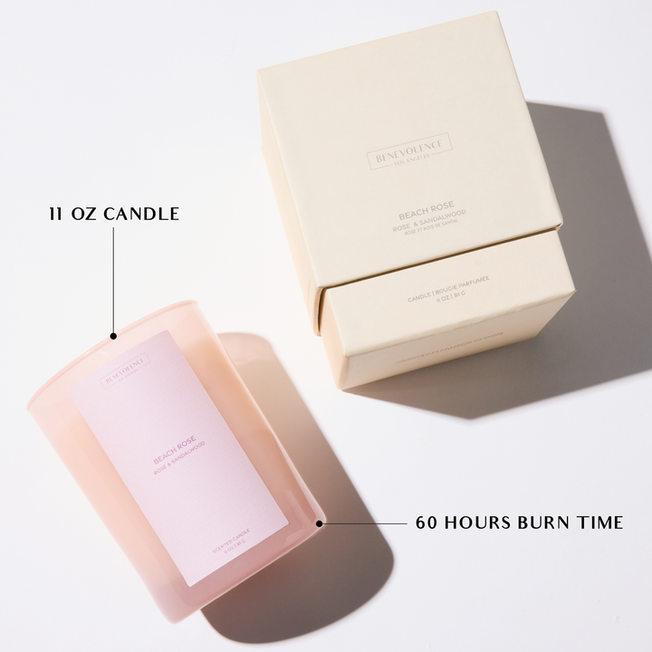 Beach Rose Candle