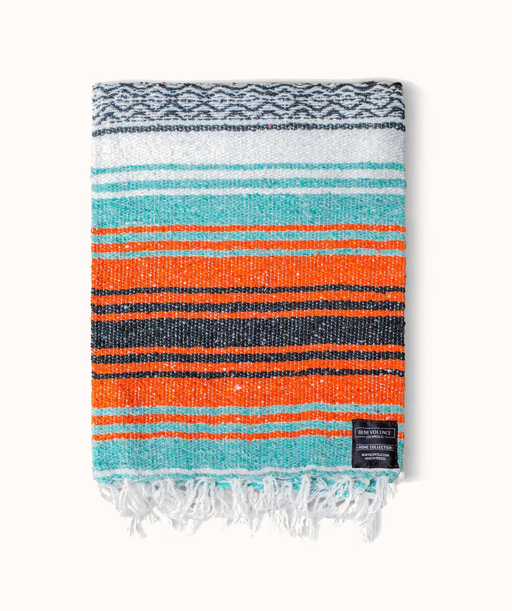 Mandarin Authentic Mexican Falsa Blanket