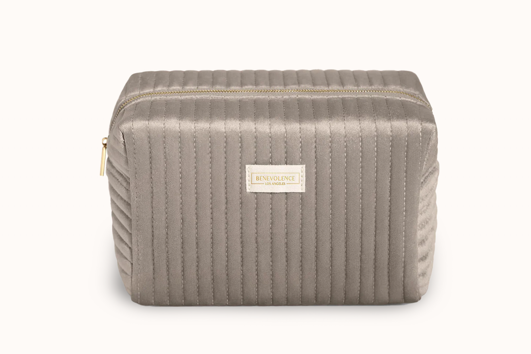 Large Velvet Toiletry Bag
