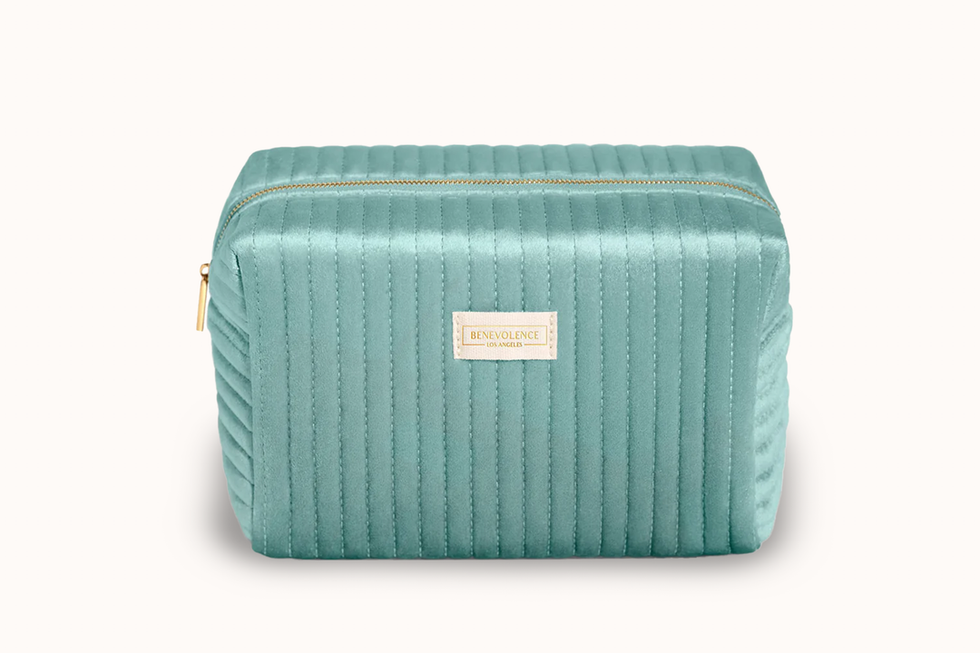 Large Velvet Toiletry Bag