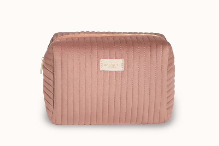 Large Velvet Toiletry Bag