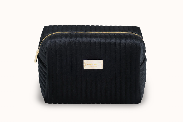 Large Velvet Toiletry Bag