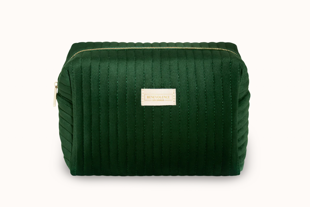 Large Velvet Toiletry Bag