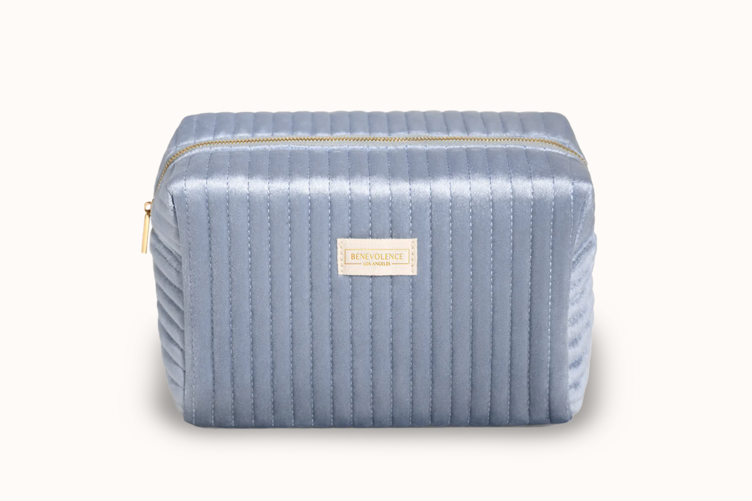 Large Velvet Toiletry Bag