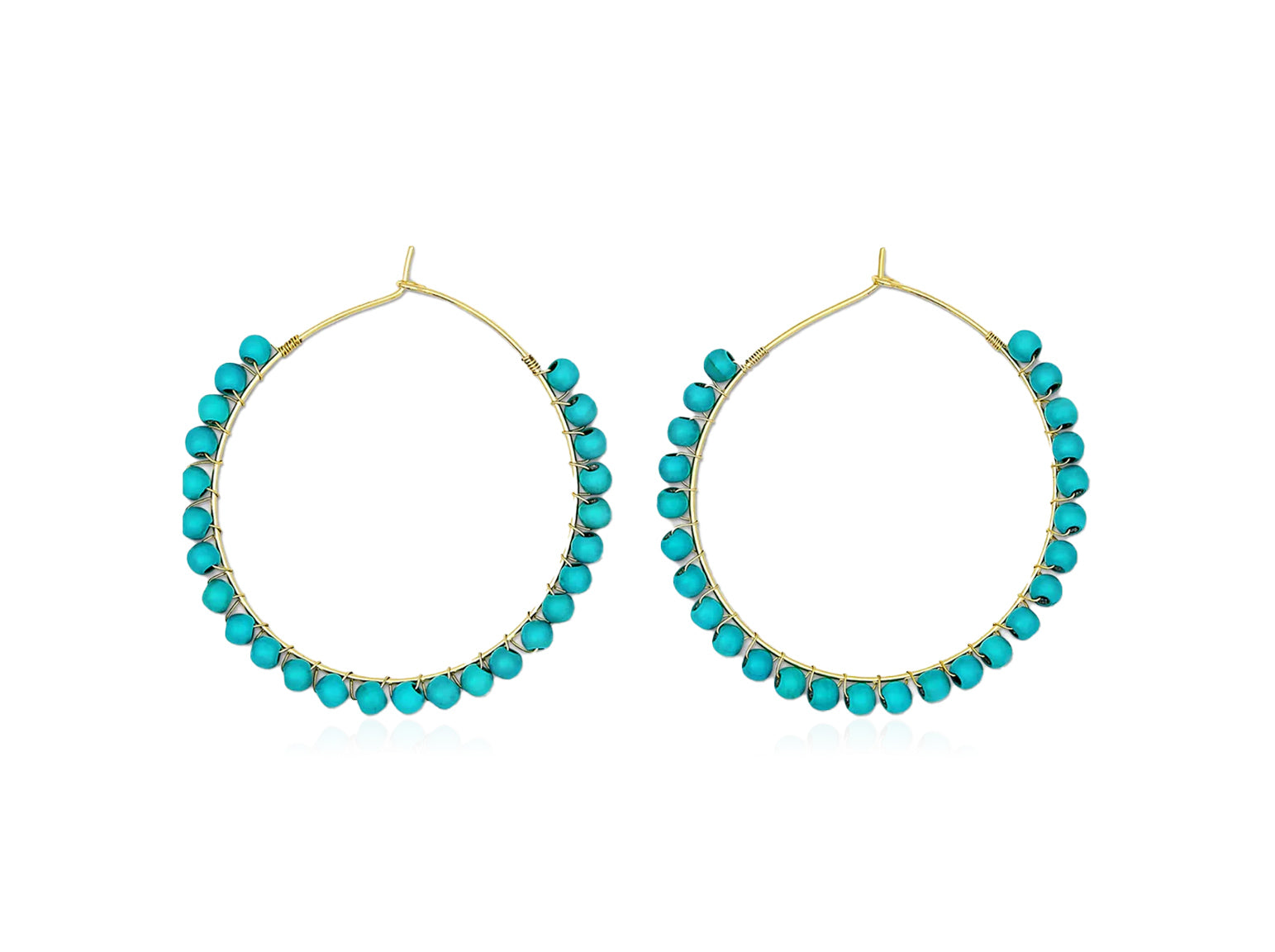 Turquoise Hoop Earrings