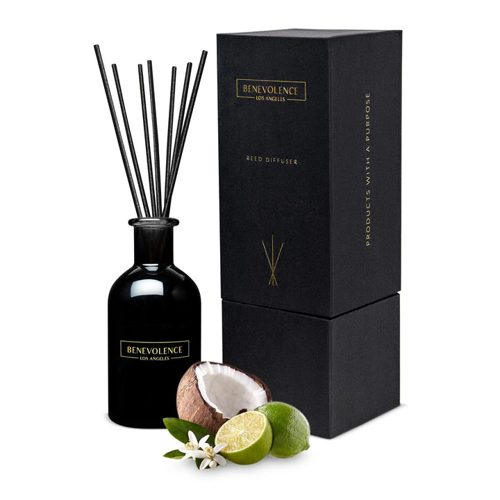 Coconut & Lime Aromatherapy Reed Diffuser Set