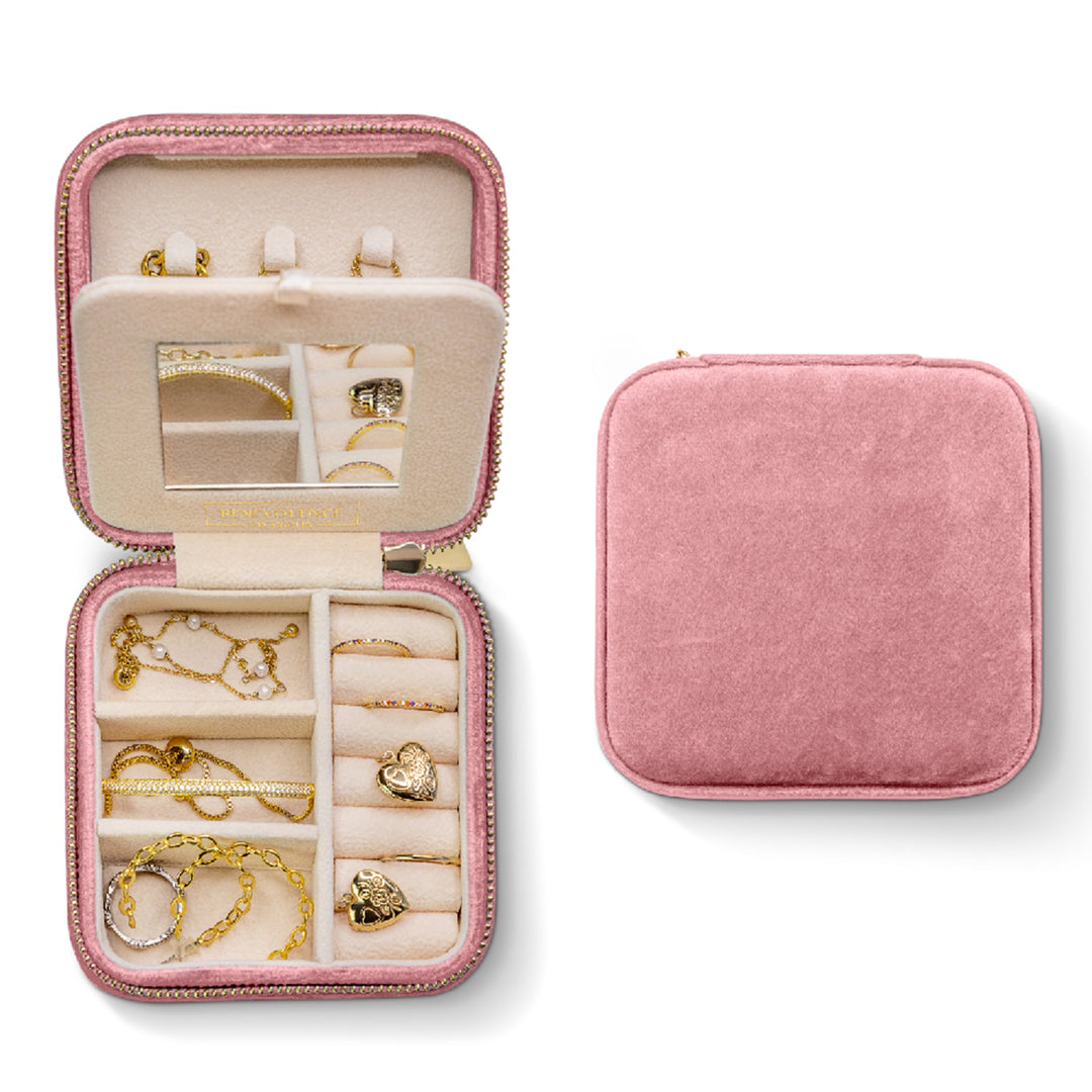 Plush Velvet Square Jewelry Box - Personalized