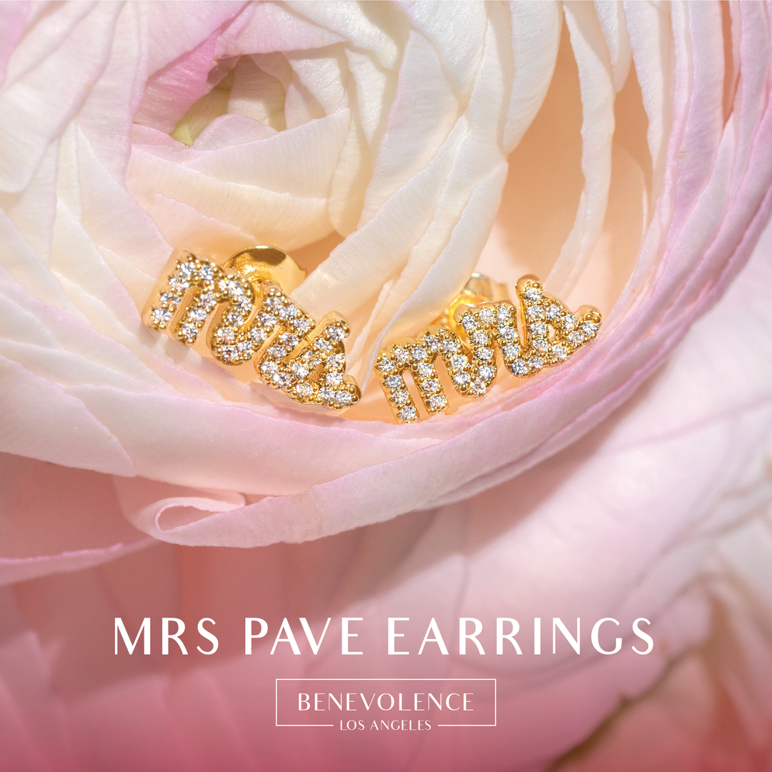 Mrs. Pavé Earrings