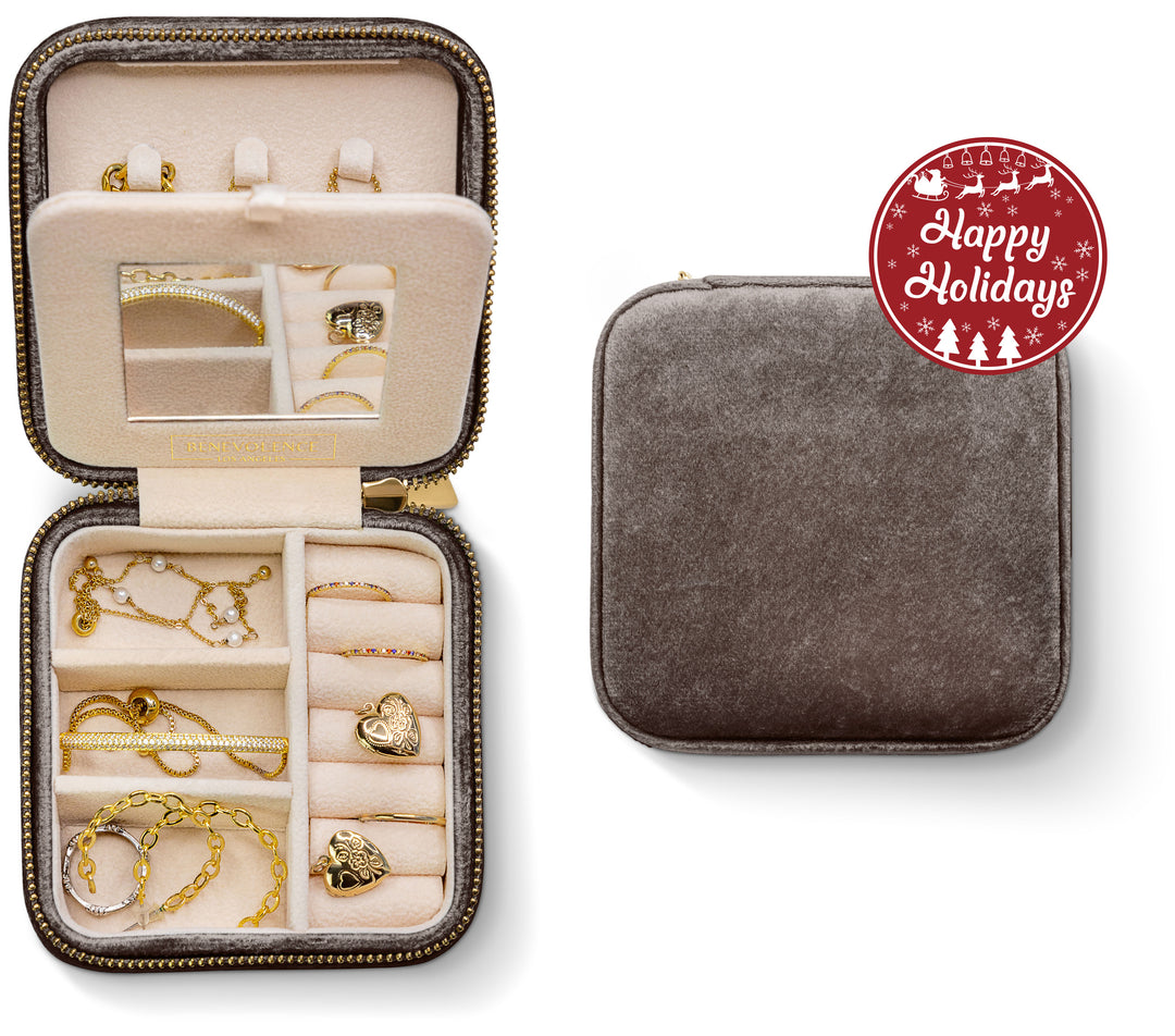 Plush Velvet Square Jewelry Box