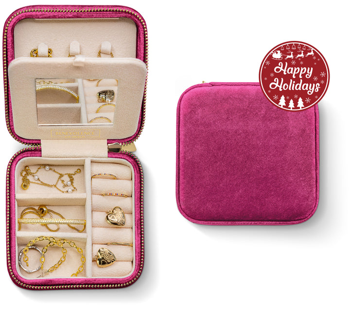 Plush Velvet Square Jewelry Box