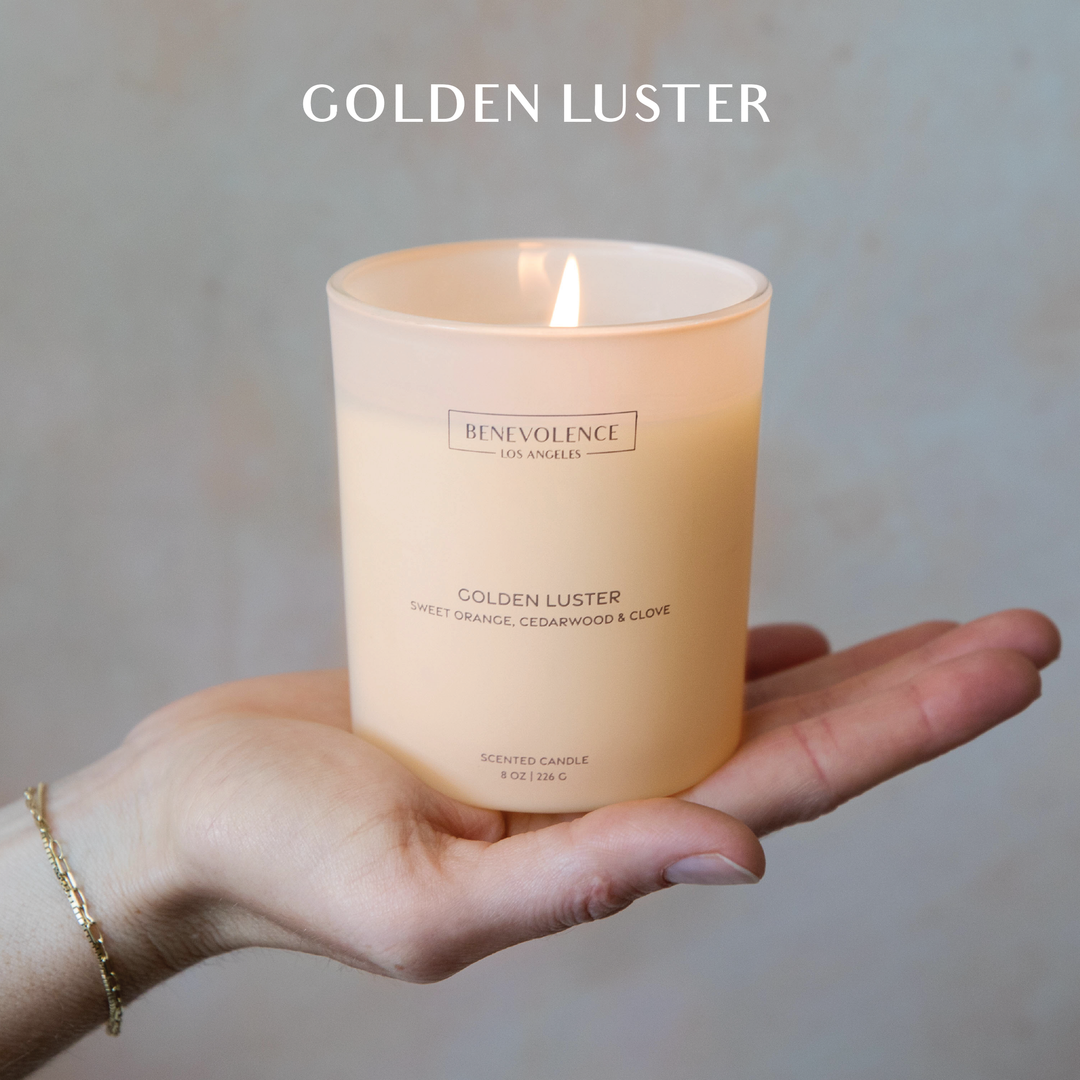 8oz Golden Luster Scented Candle