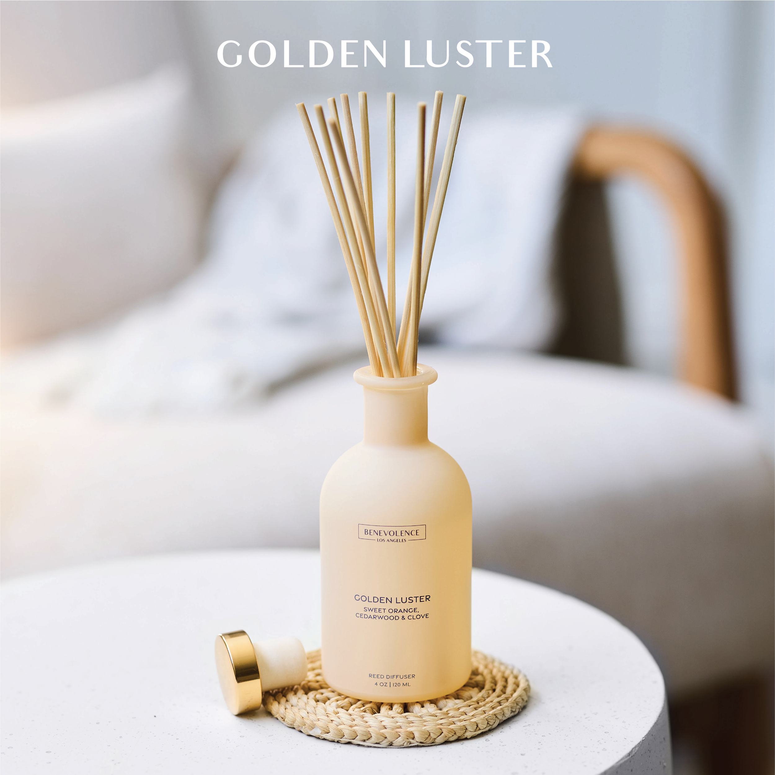 Golden Luster Malibu Sands Reed Diffuser