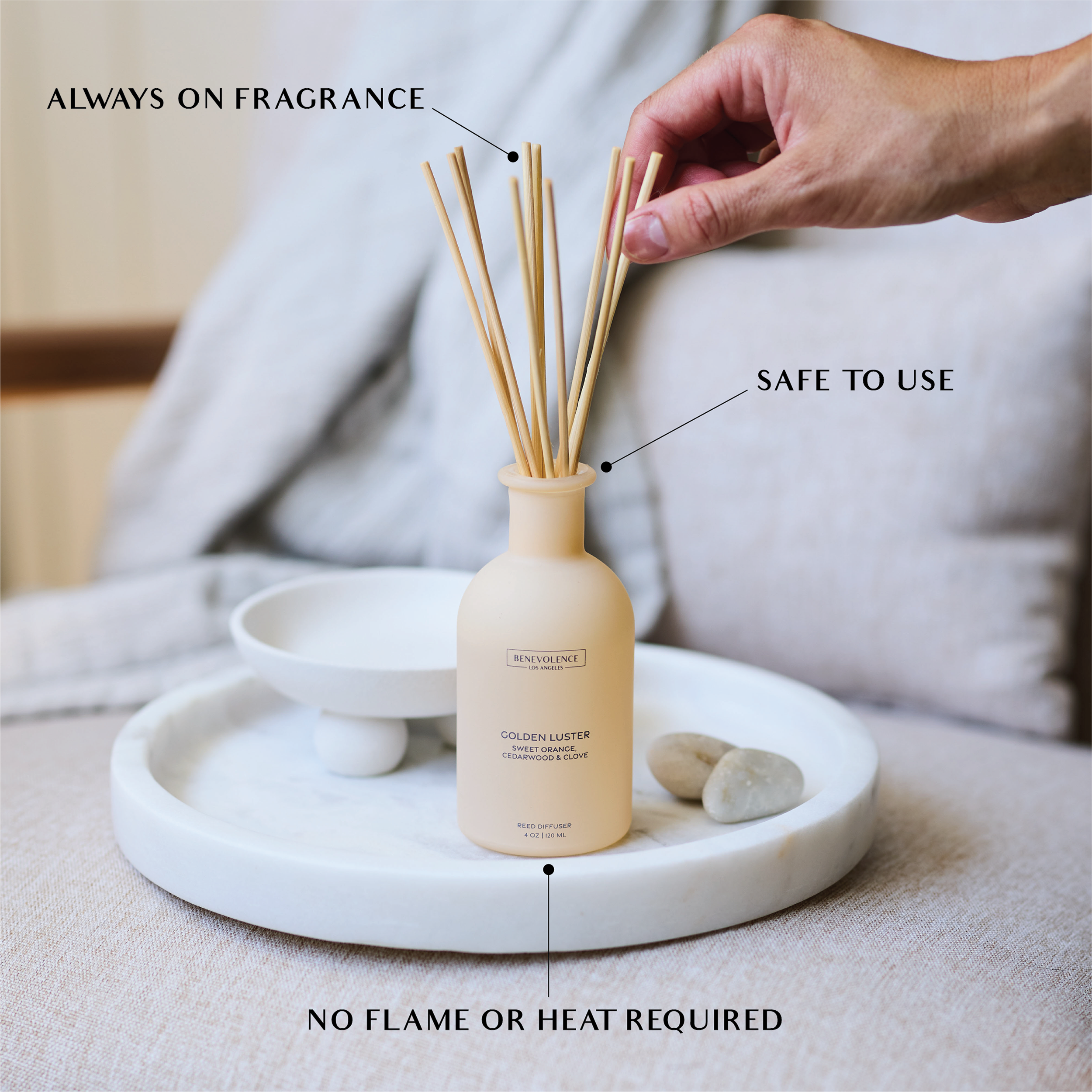 Golden Luster Malibu Sands Reed Diffuser