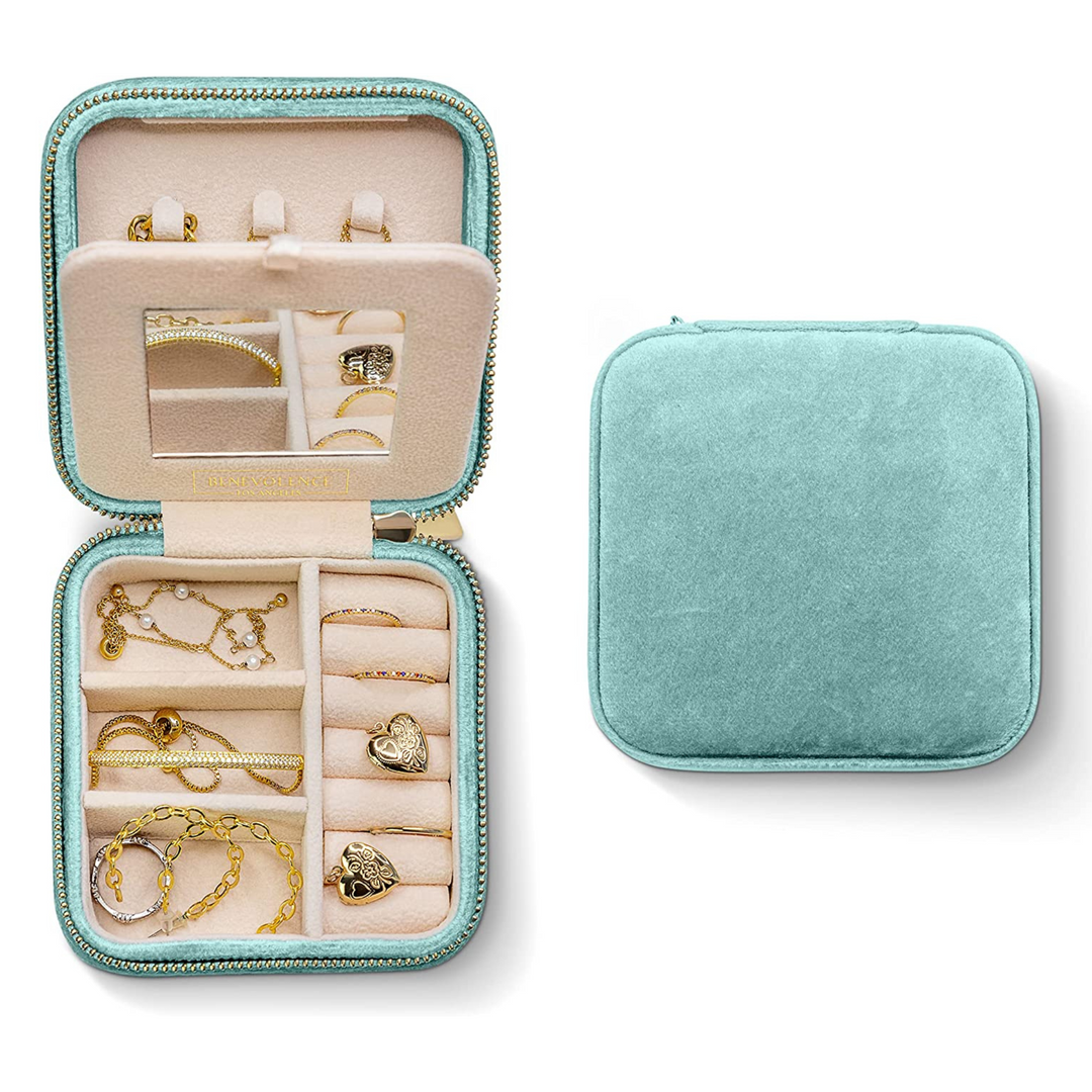 Plush Velvet Square Jewelry Box - Personalized