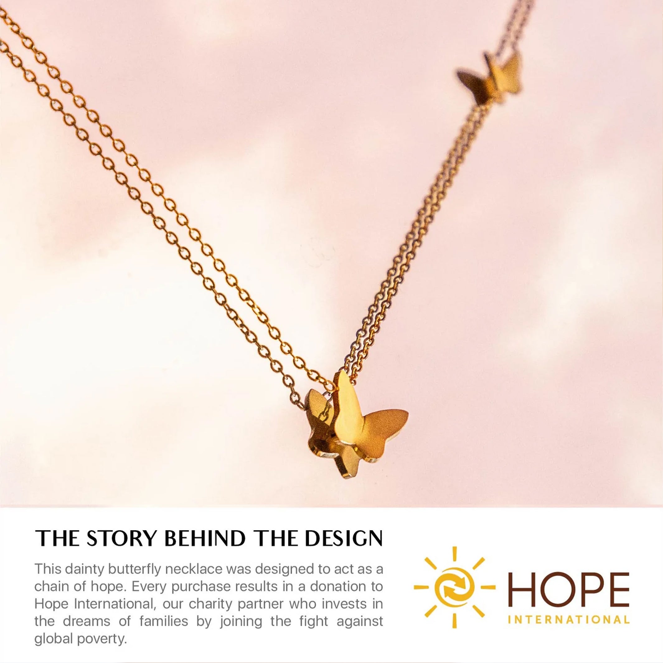 BKE Dainty Butterfly Necklace - Women's Jewelry in Gold | Buckle