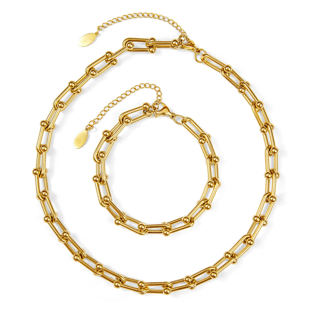 Benevolence LA Paperclip Chain Necklace for Women - 14k Gold