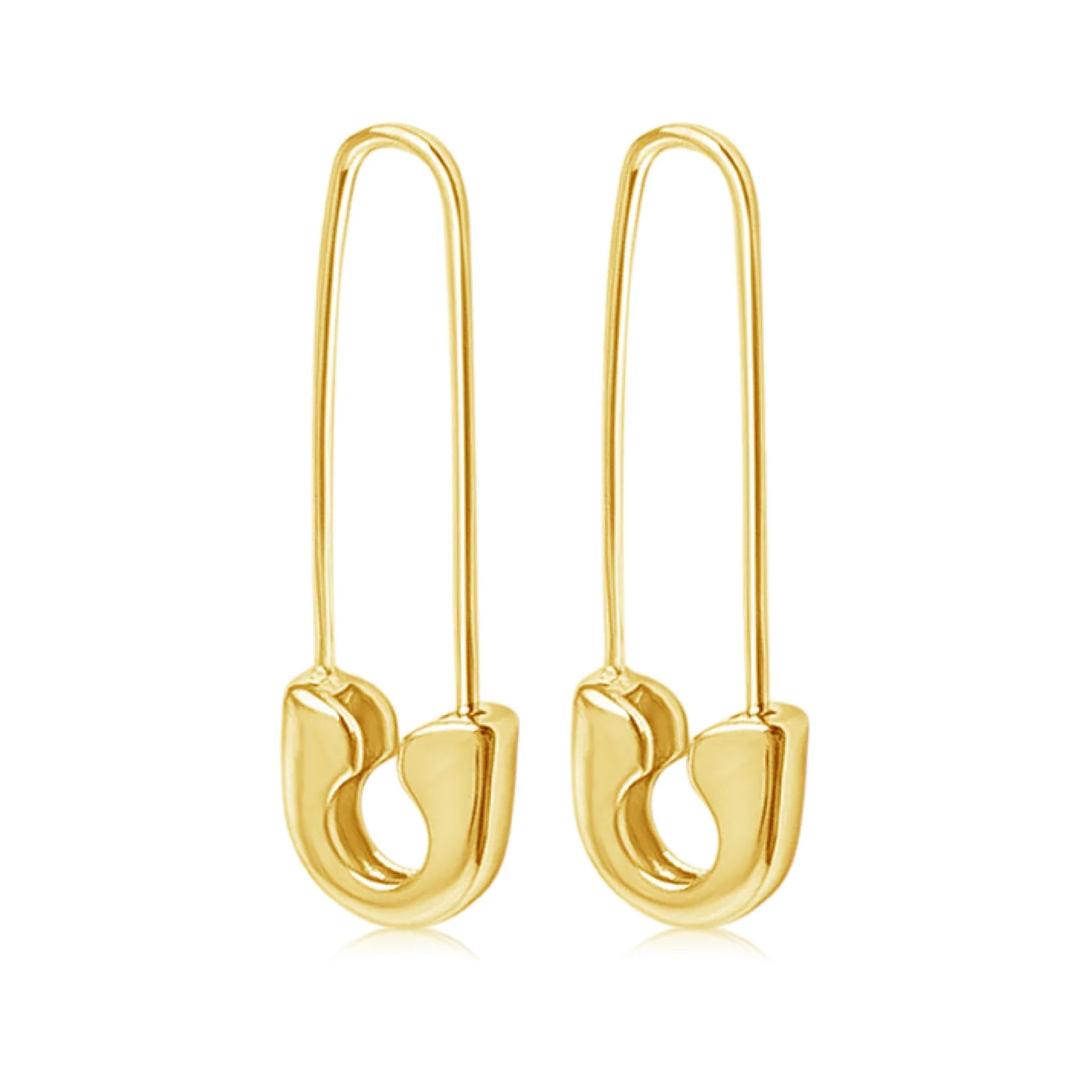 Big safety pin earrings deals