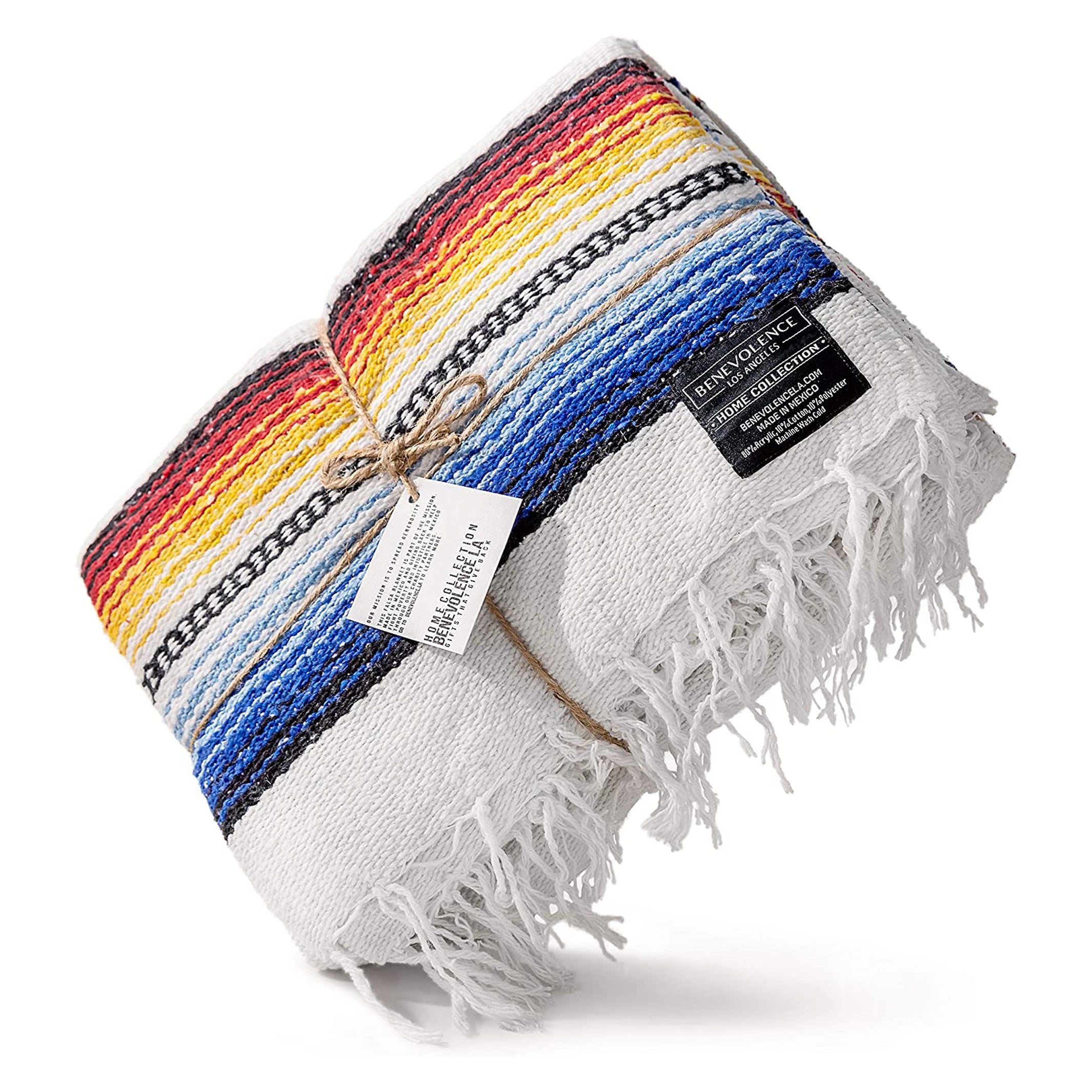 BenevolenceLA Premium Mexican Artisan Serape Blanket