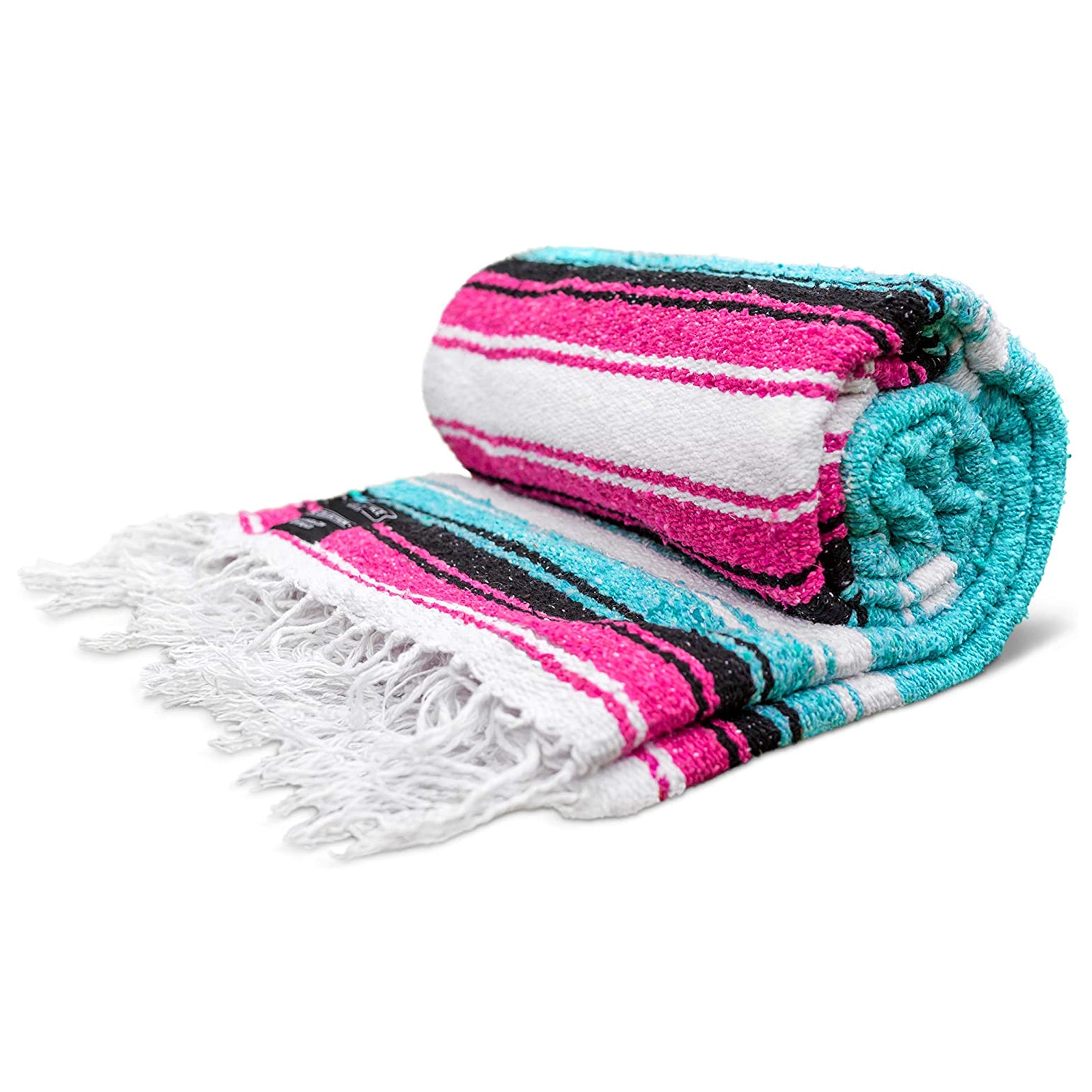 Aqua Authentic Mexican Diamond Blanket